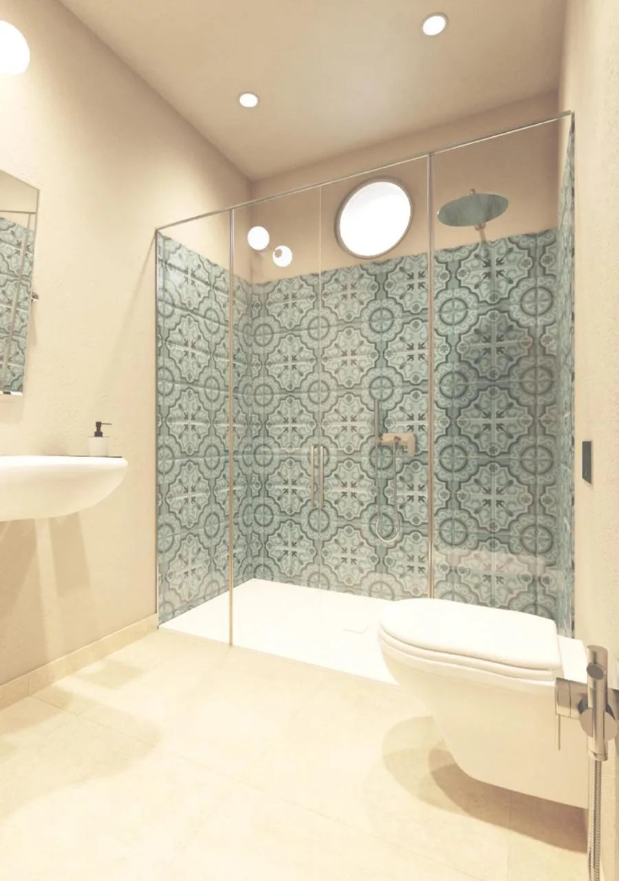 Shower in Resort Capo Bianco