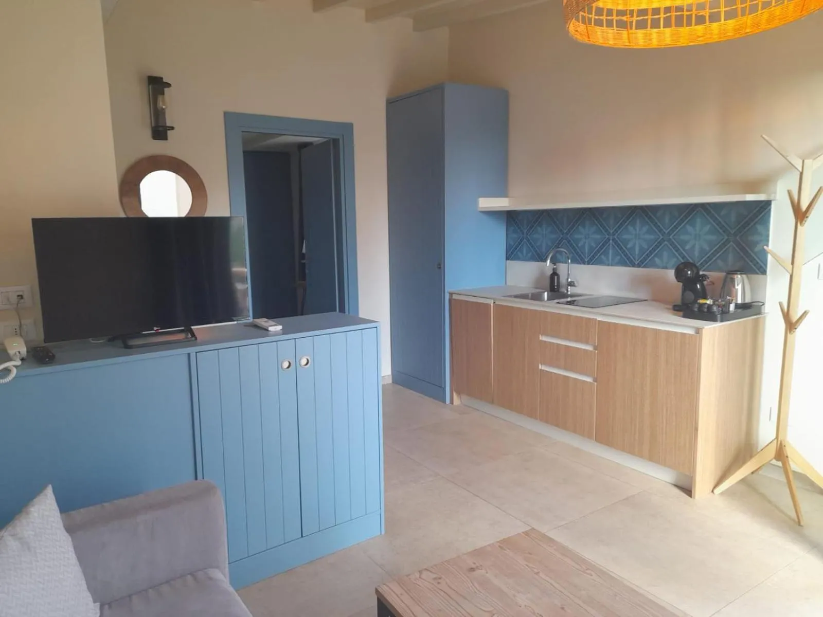Kitchen or kitchenette in Resort Capo Bianco