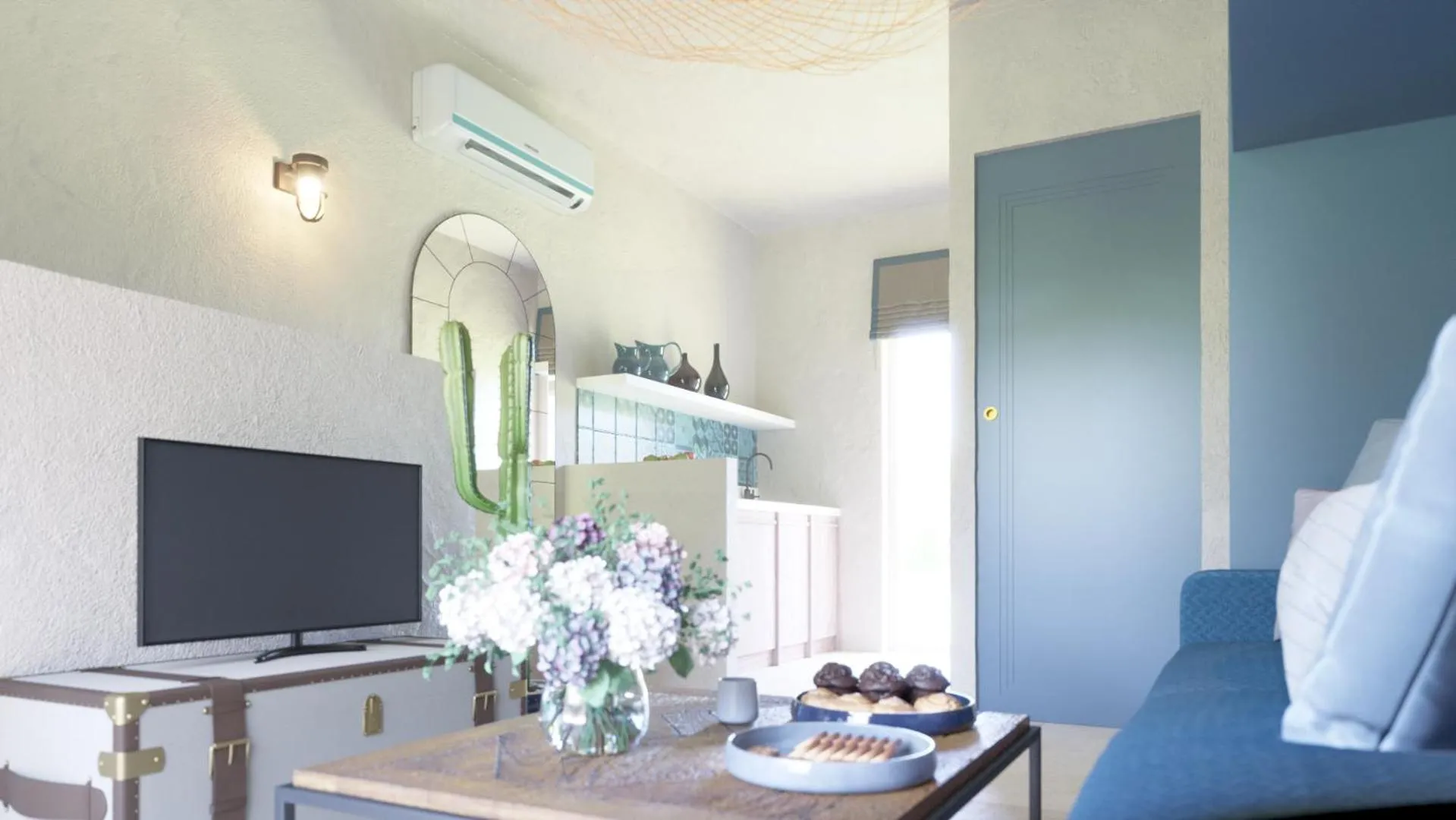 Living room in Resort Capo Bianco