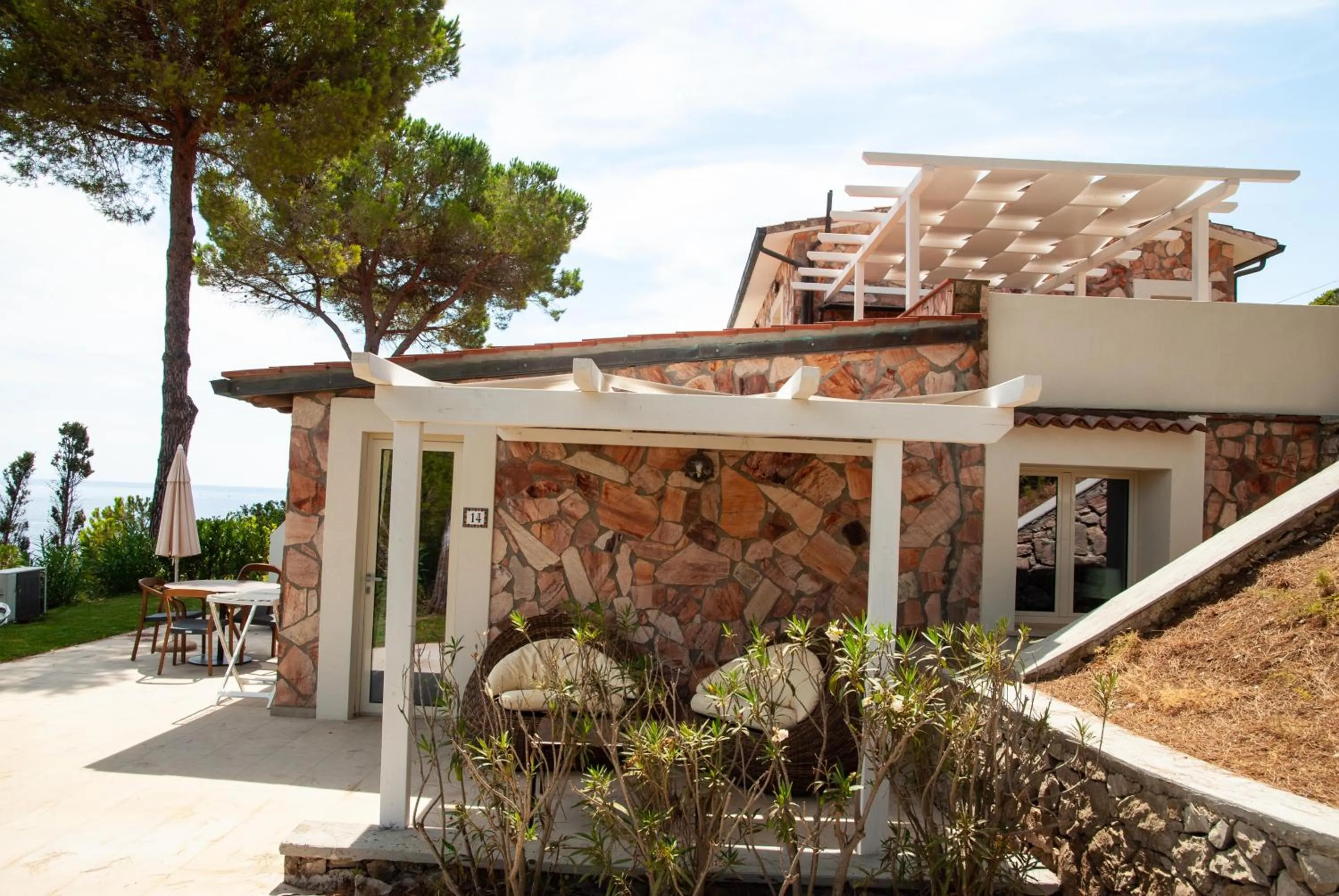 Patio in Resort Capo Bianco