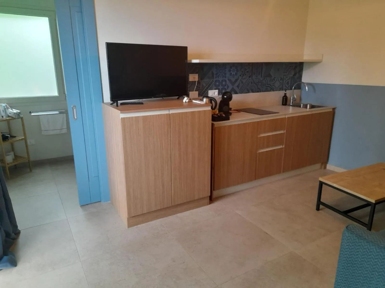 Kitchen or kitchenette in Resort Capo Bianco