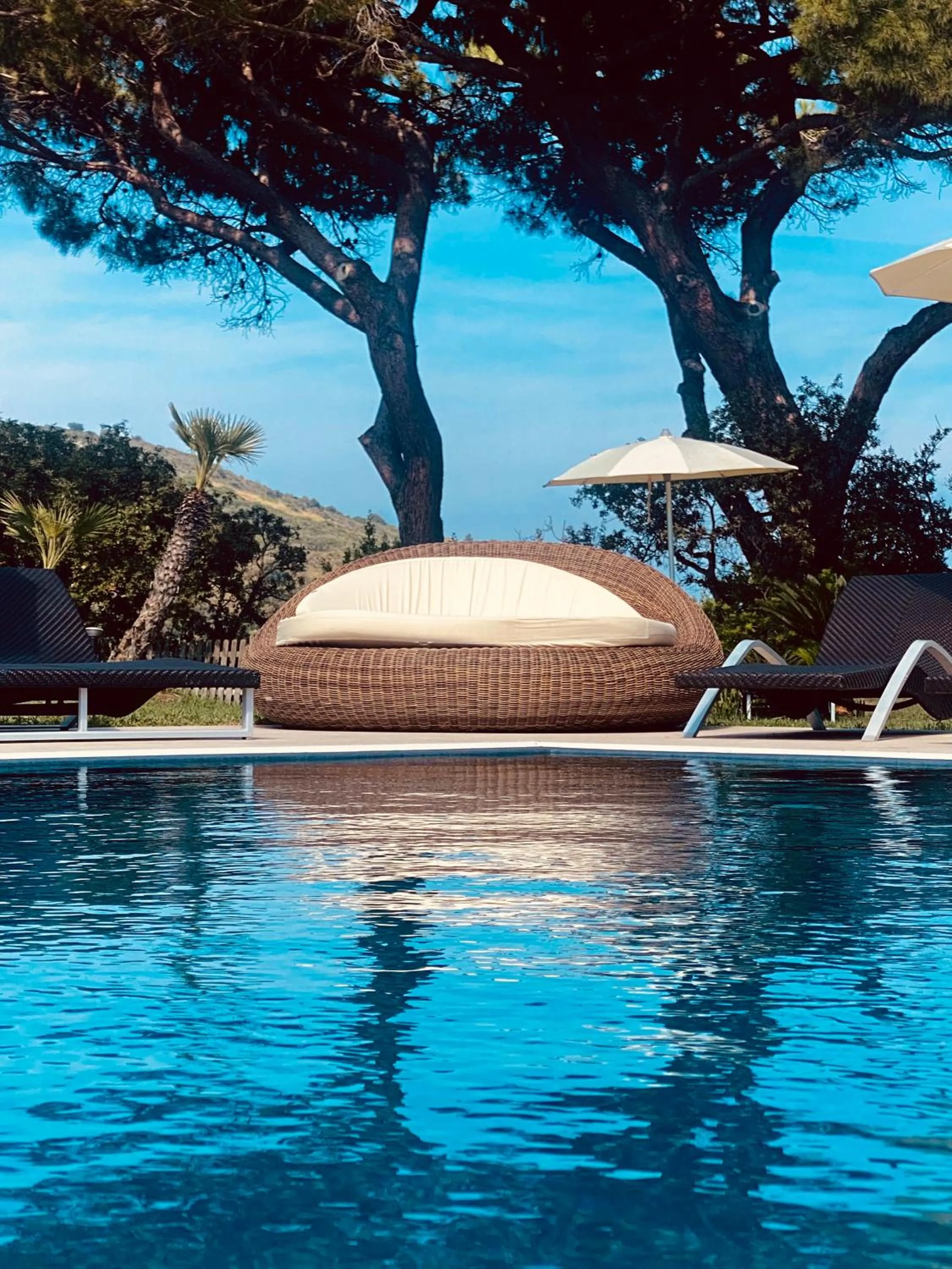 Pool view in Resort Capo Bianco