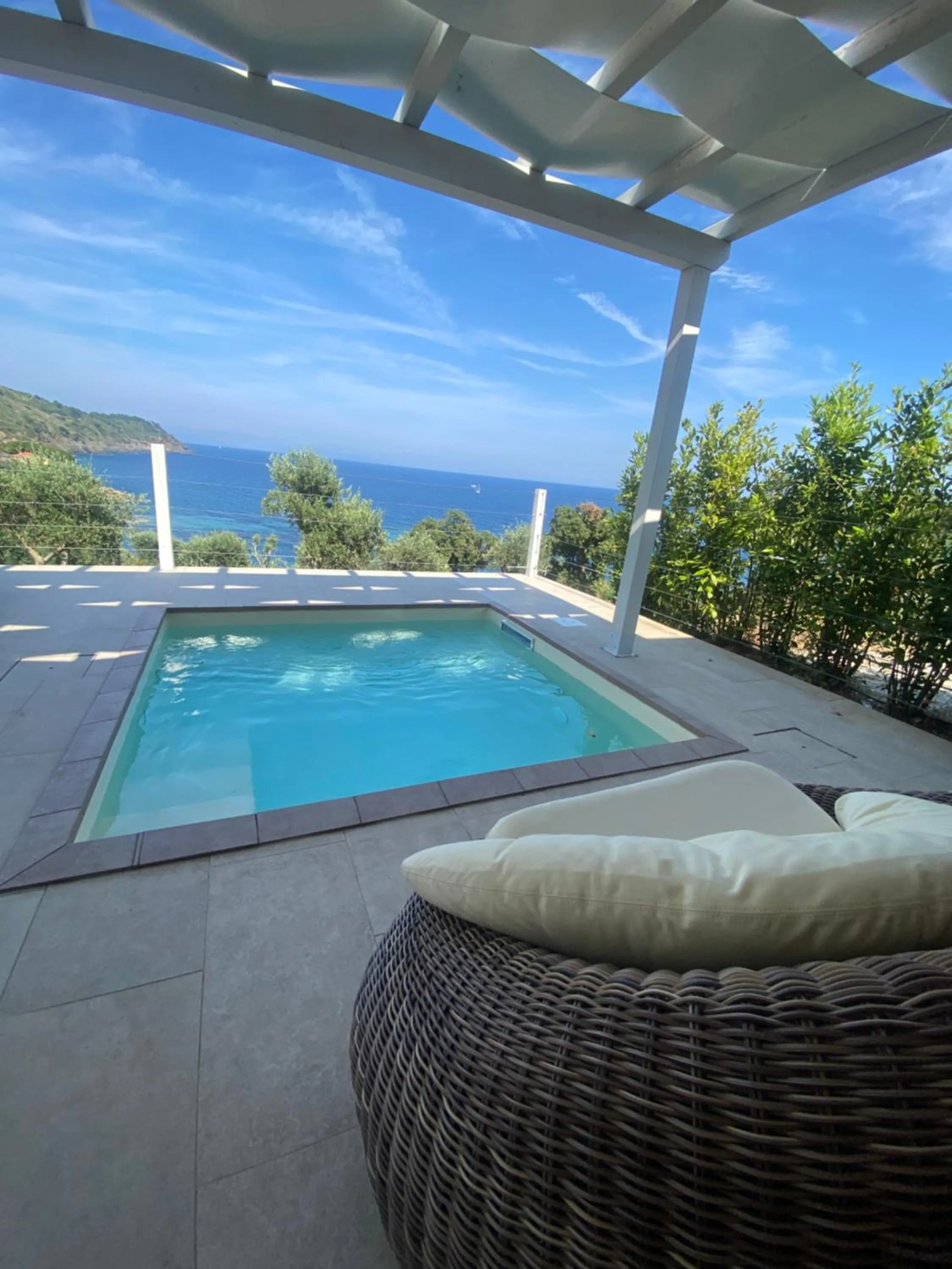 Pool view in Resort Capo Bianco