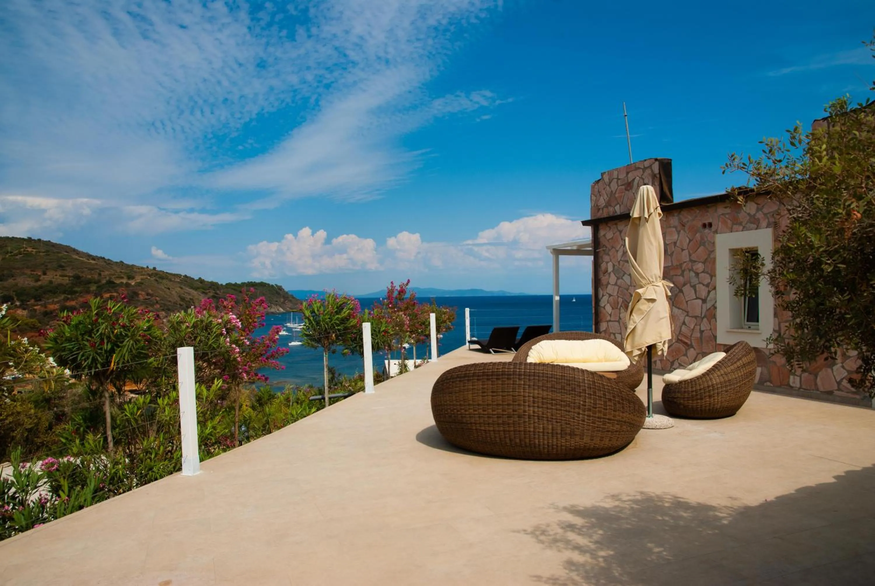 Patio in Resort Capo Bianco