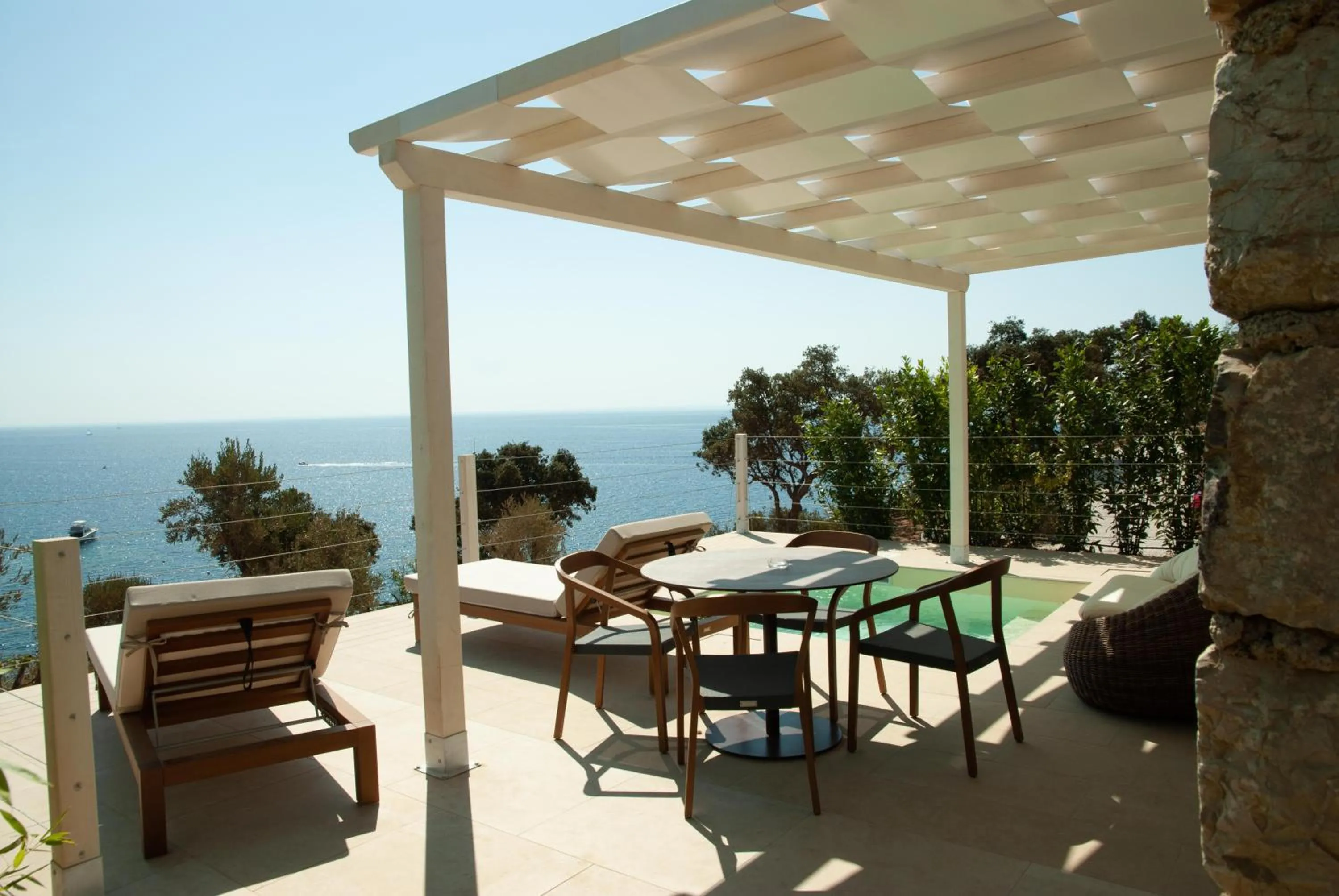 Patio in Resort Capo Bianco