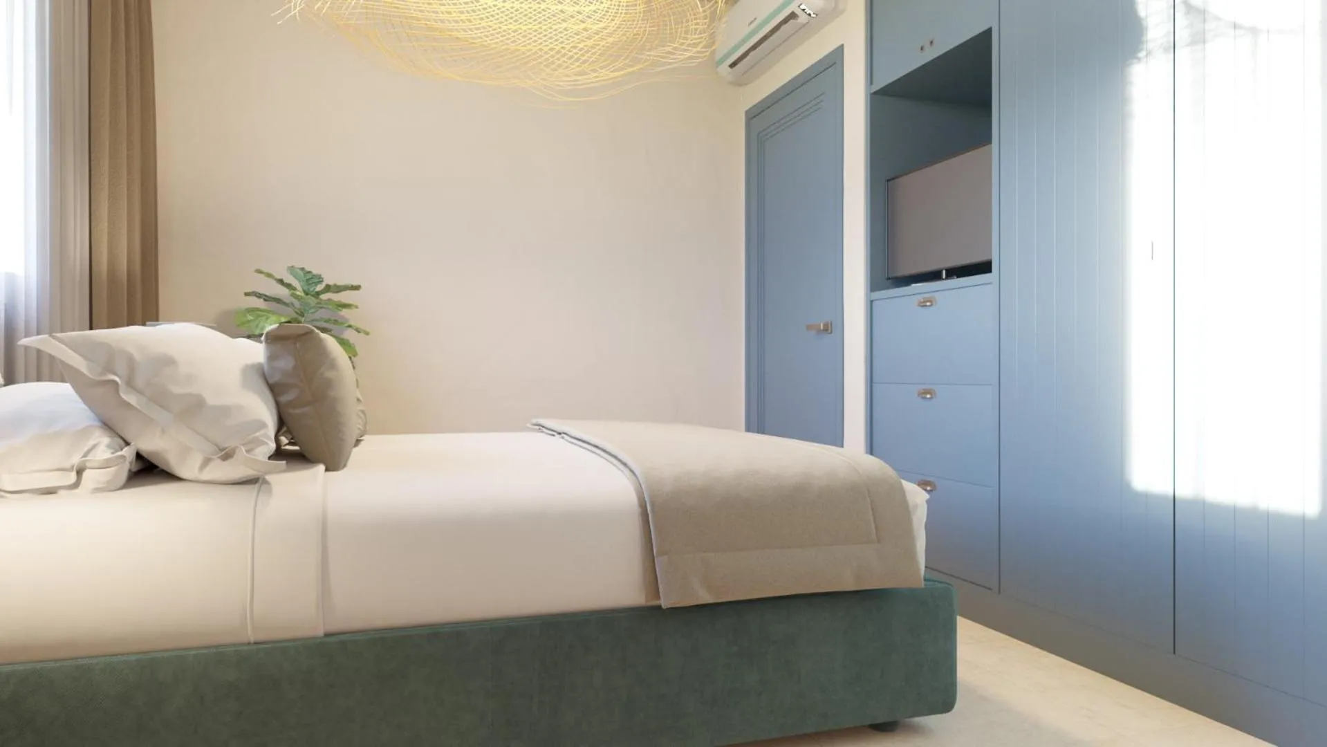 Bedroom, Bed in Resort Capo Bianco