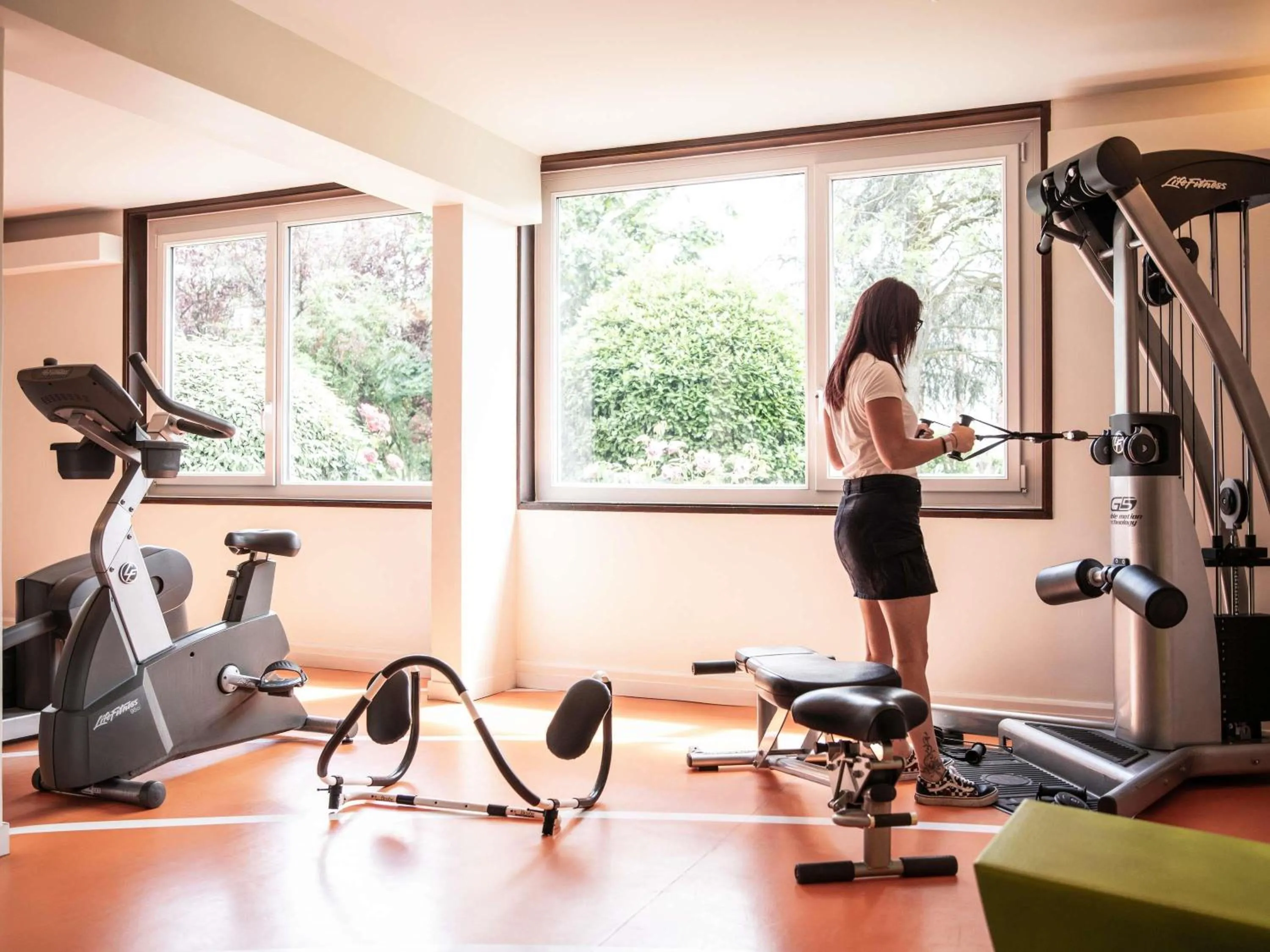 Fitness centre/facilities in Hotel Novotel Evry Courcouronnes