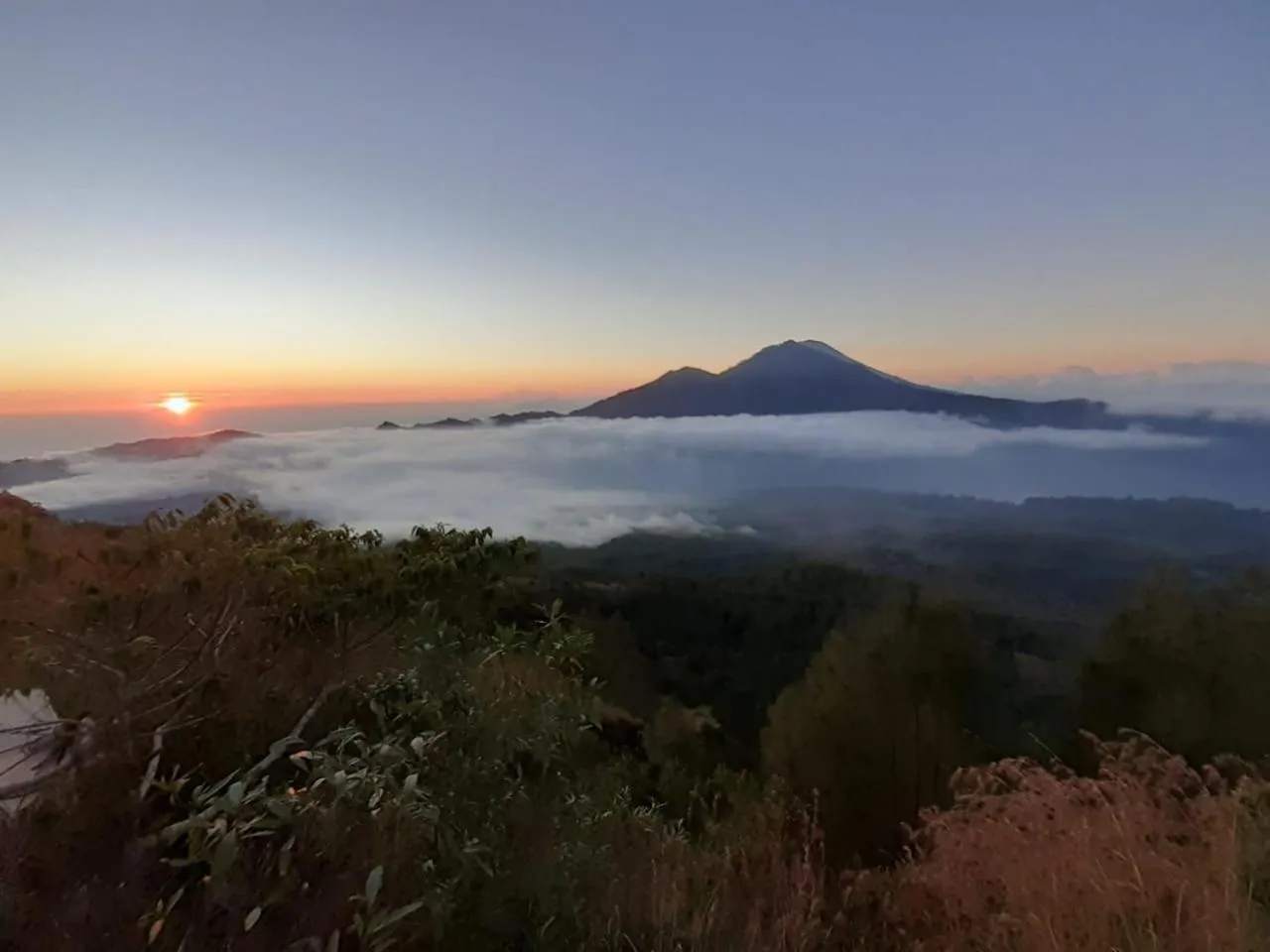 Sunset in Batur Panorama