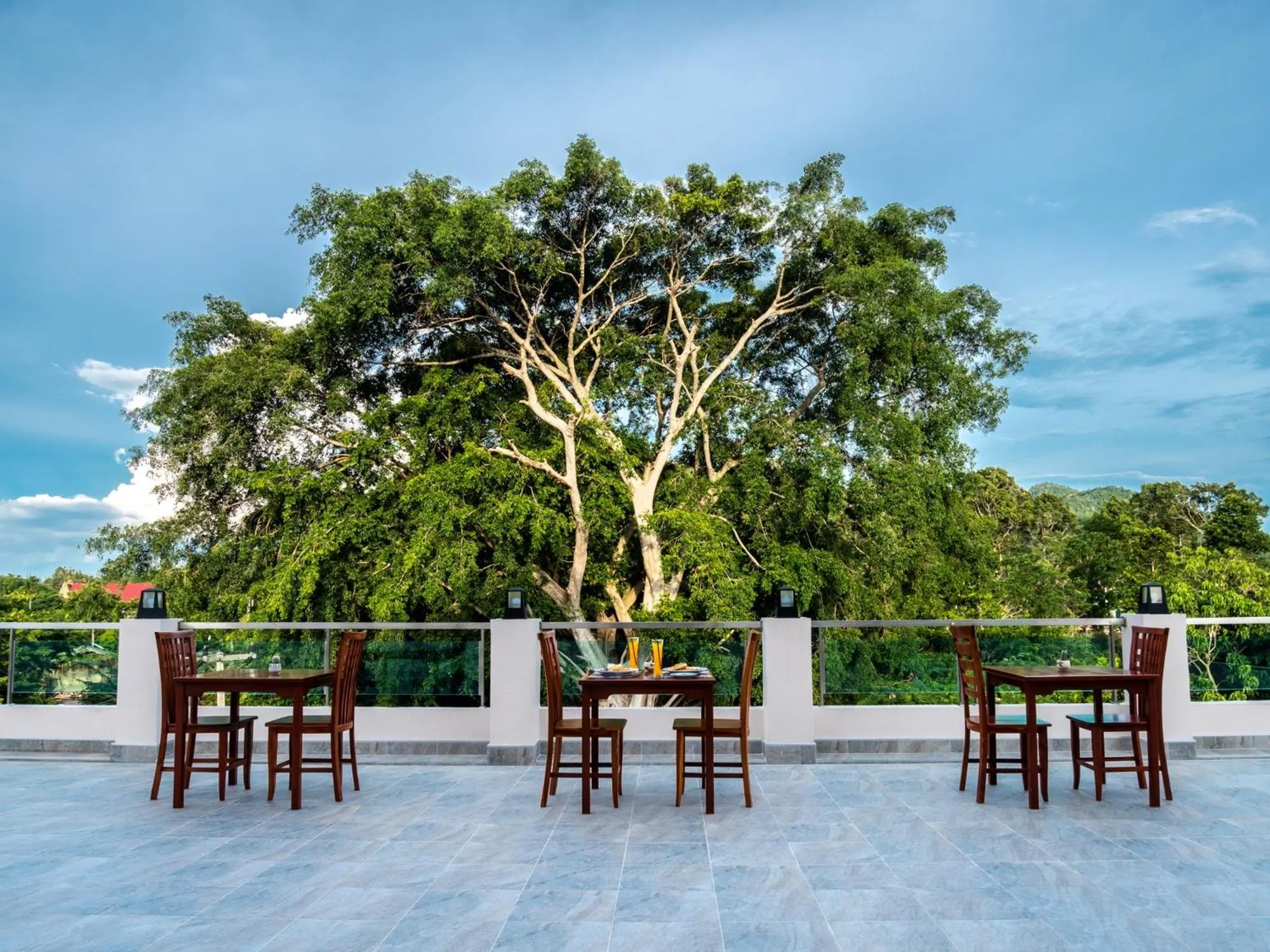 Patio in Ozone Hotel Khao Yai