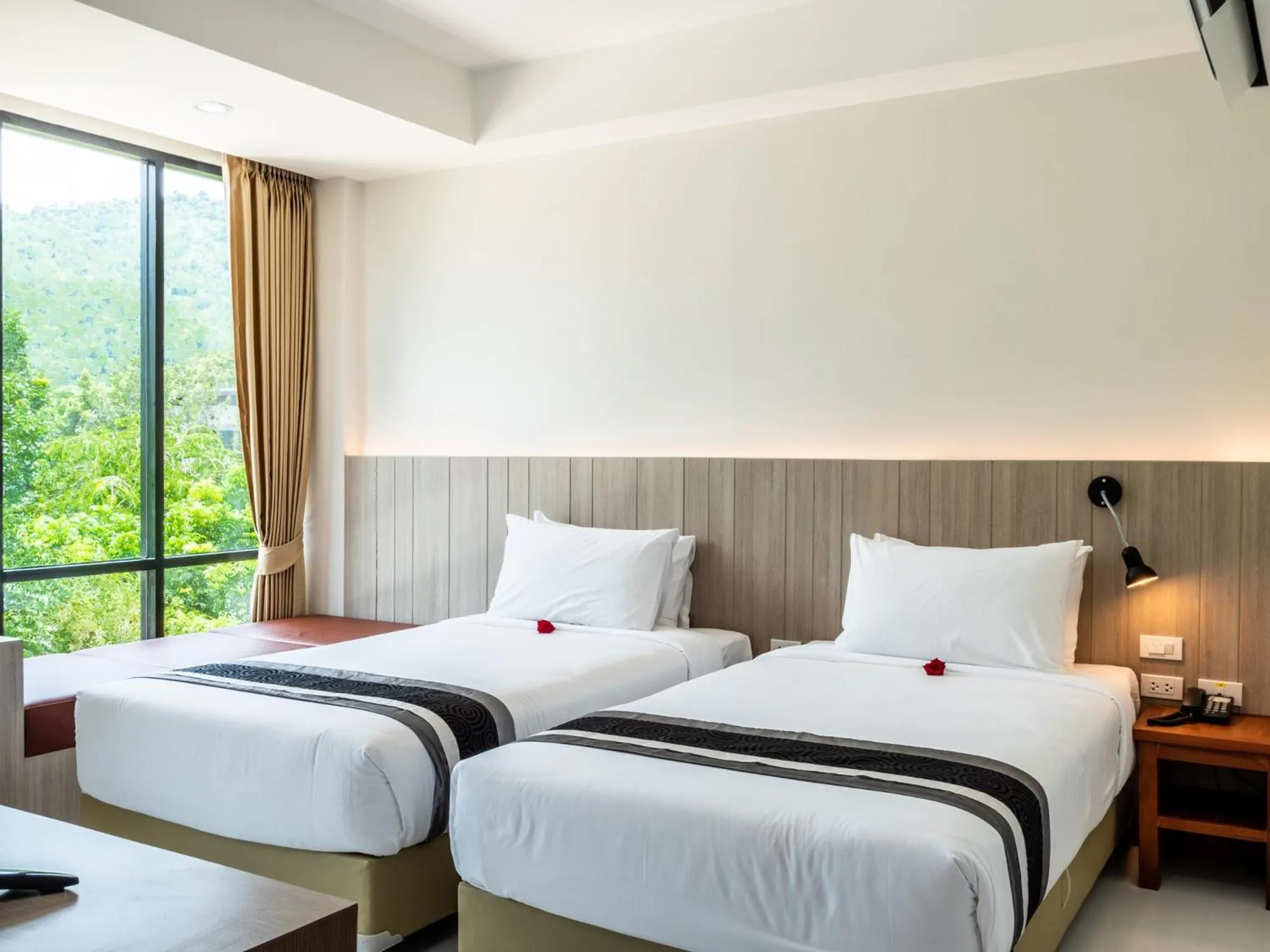 Bed in Ozone Hotel Khao Yai