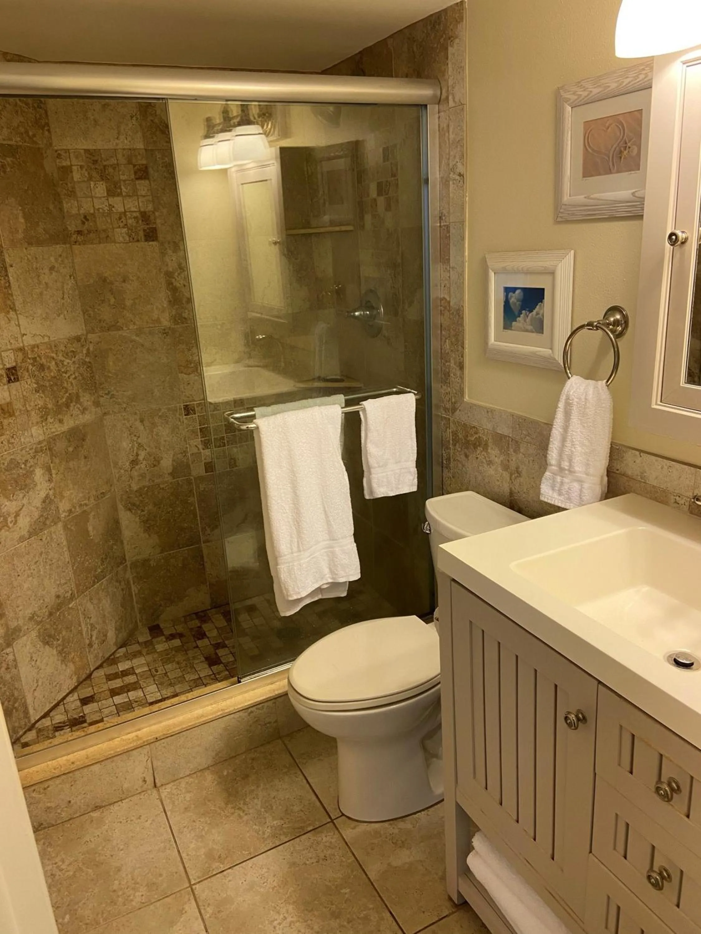 Bathroom in Gulf Strand Resort by Travel Resort Services