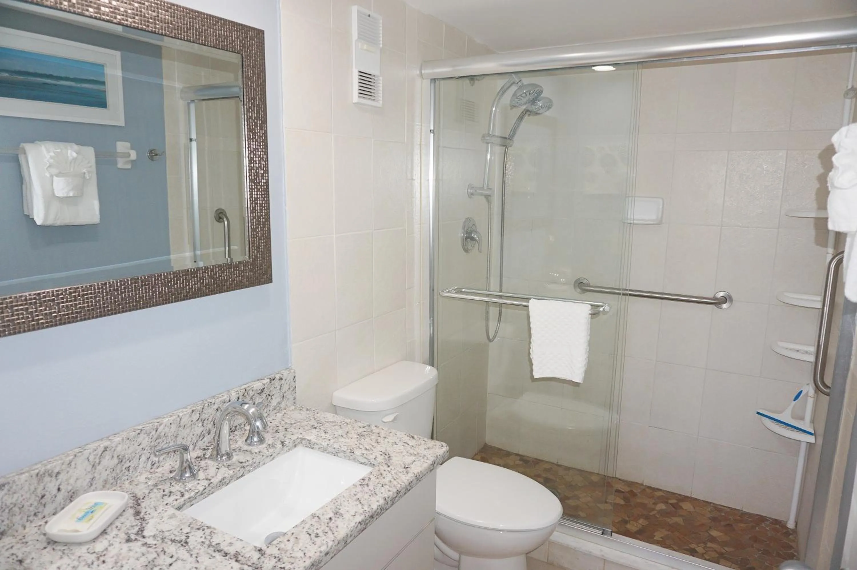 Bathroom in Gulf Strand Resort by Travel Resort Services