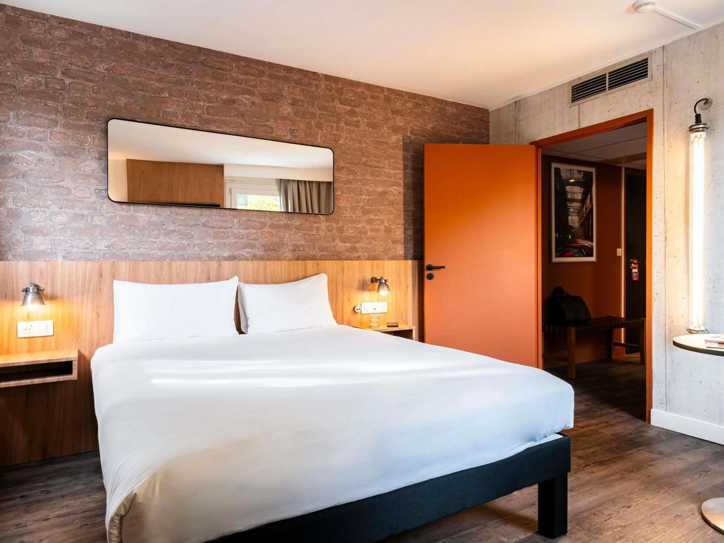 Bed in Ibis Styles Lyon Villeurbanne Parc de la Tête d'Or