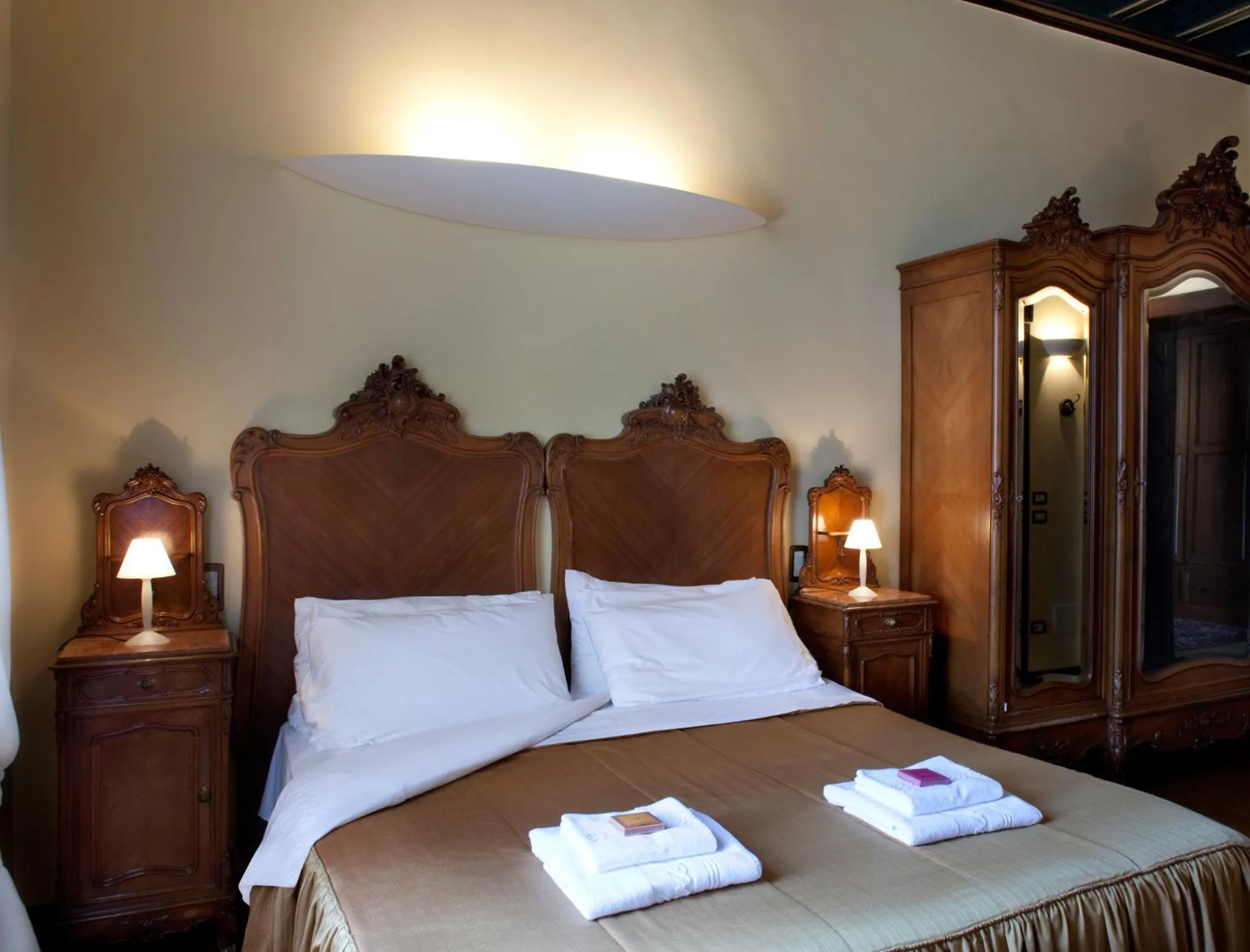 Bed in Hotel Villa Giulia