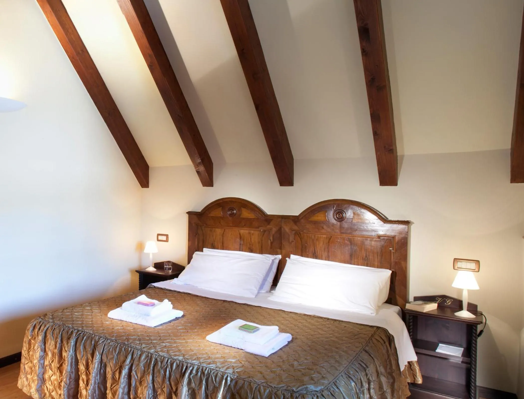 Bed in Hotel Villa Giulia