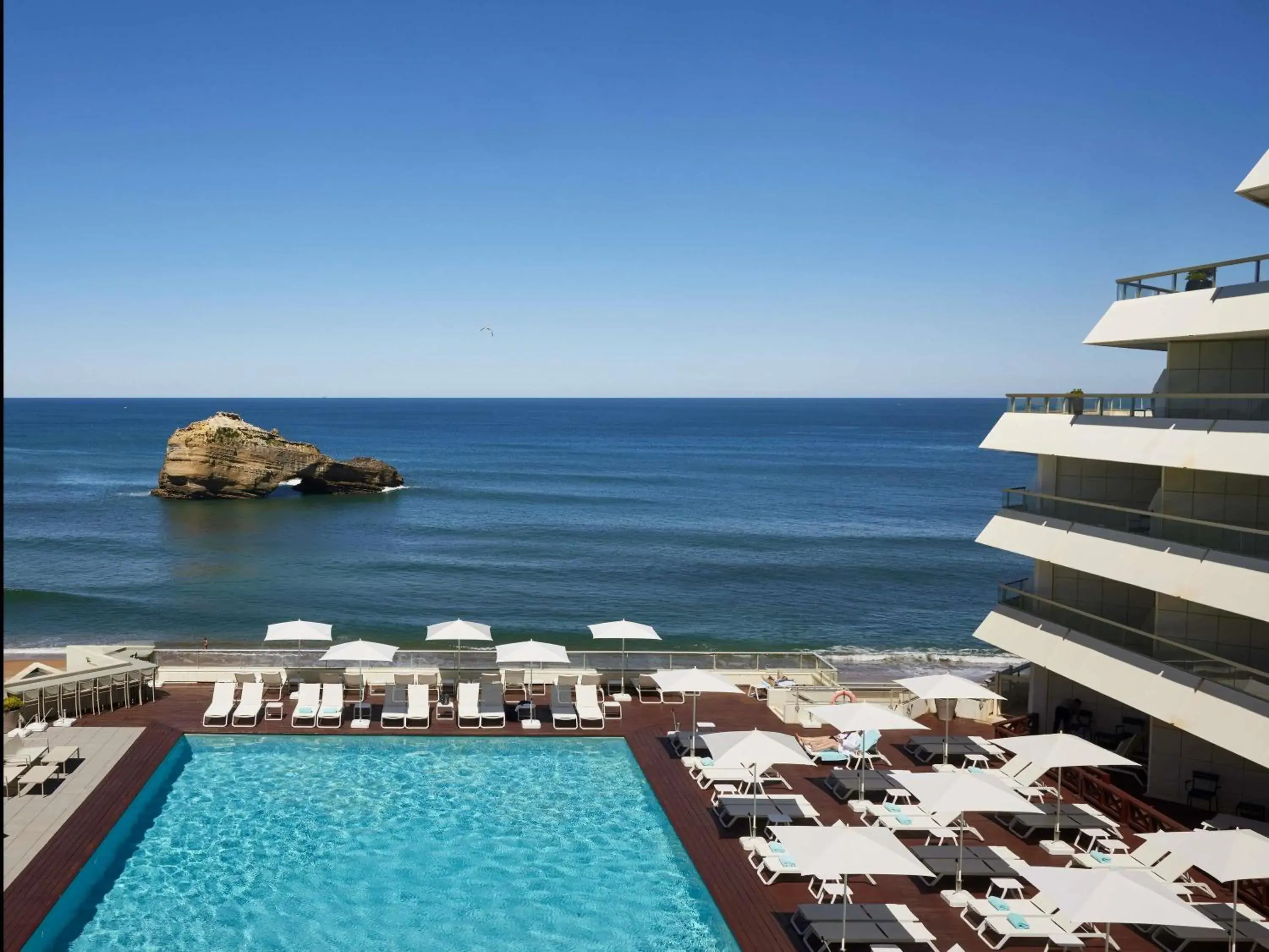 Property building in Sofitel Biarritz Le Miramar Thalassa Property building in Sofitel Biarritz Le Miramar Thalassa