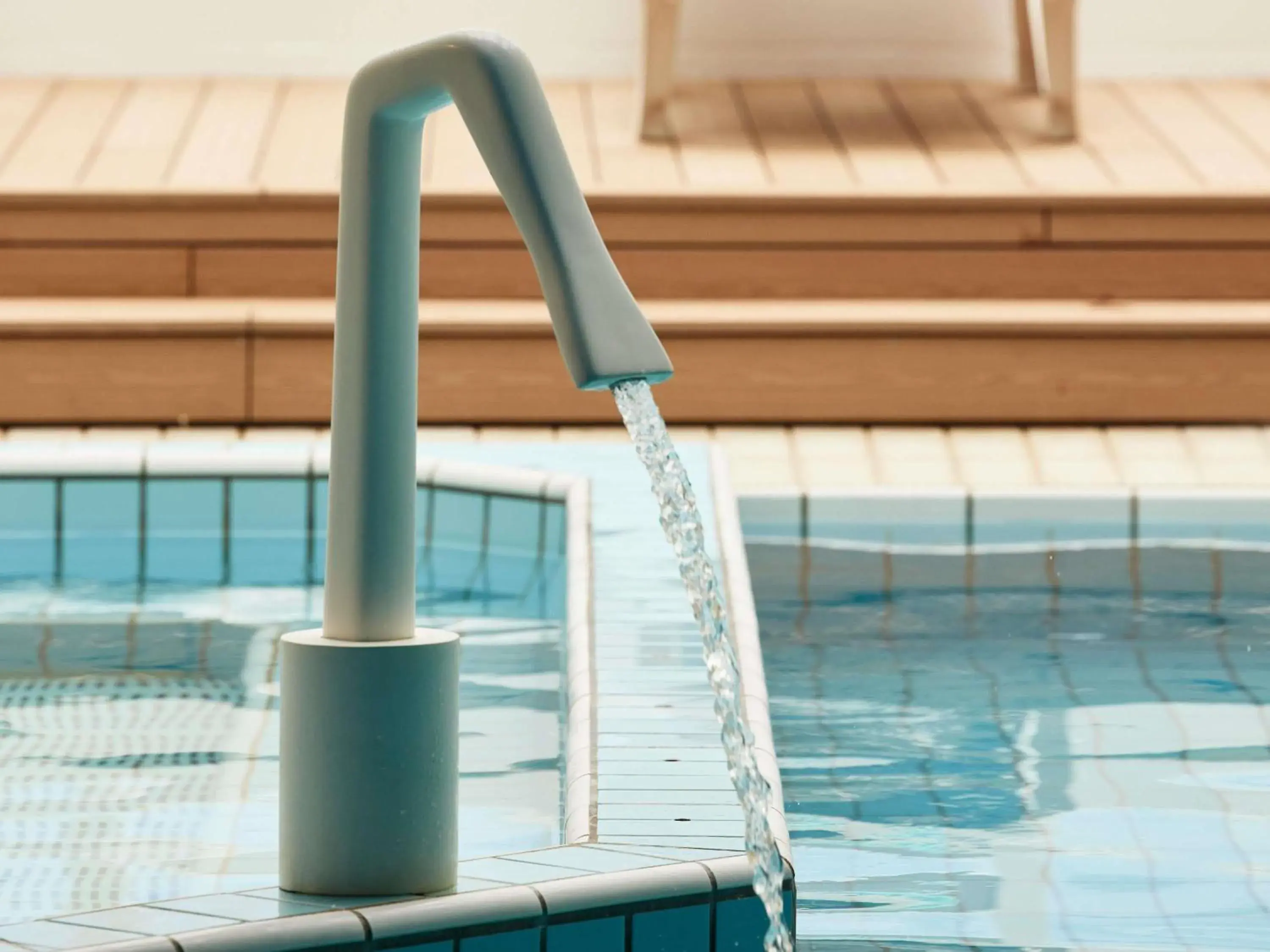 Pool view in Sofitel Biarritz Le Miramar Thalassa Pool view in Sofitel Biarritz Le Miramar Thalassa