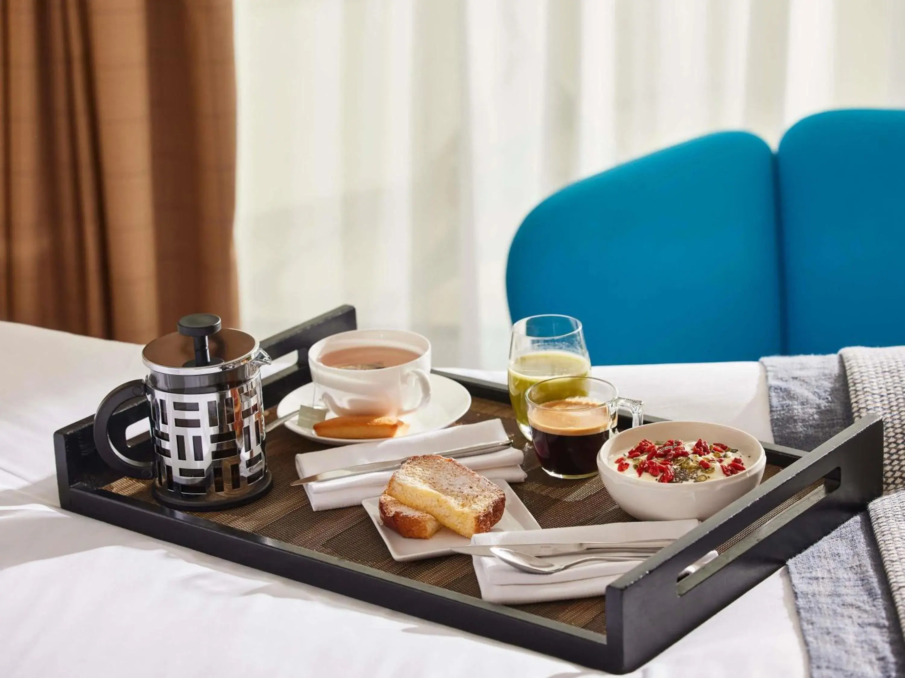 Bedroom in Sofitel Biarritz Le Miramar Thalassa Bedroom in Sofitel Biarritz Le Miramar Thalassa