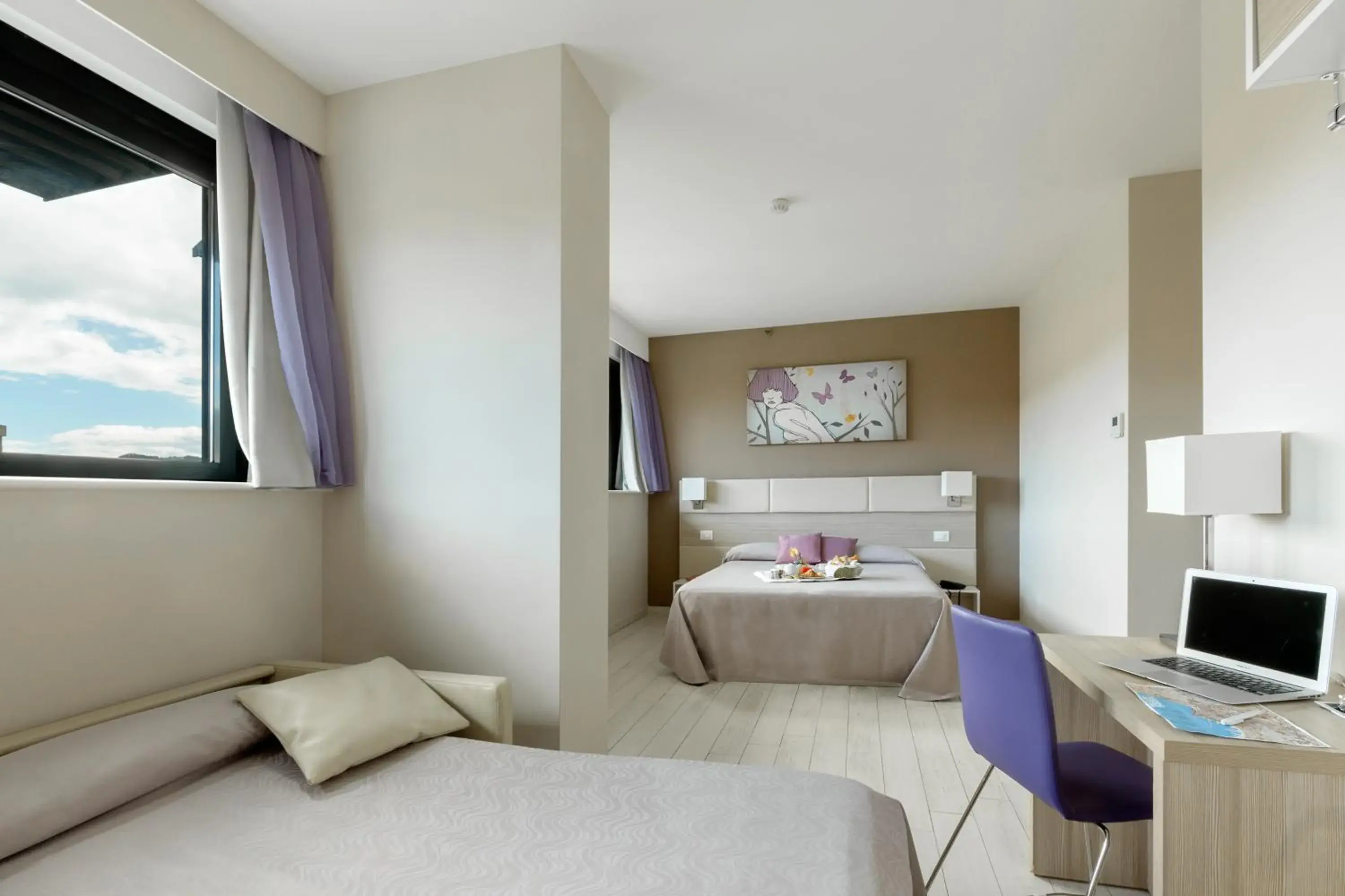 Bed in Hotel Cristina Bed in Hotel Cristina