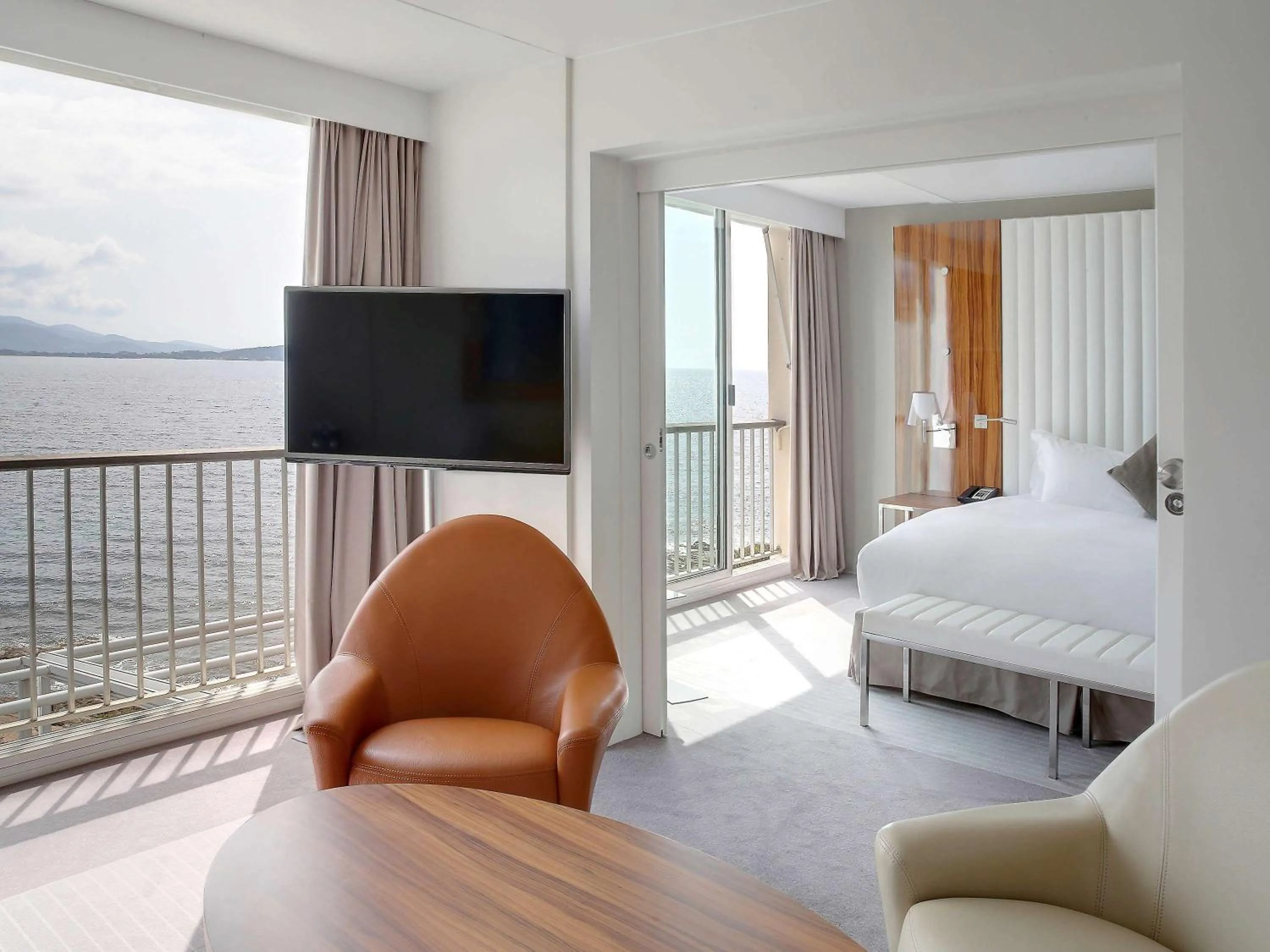 Photo of the whole room, Bed in Sofitel Golfe d'Ajaccio Thalassa Sea & Spa