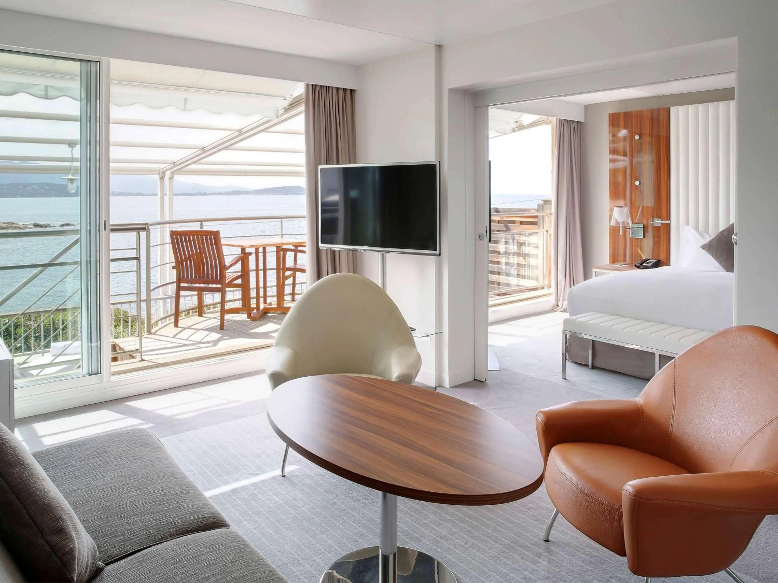 Photo of the whole room, Bed in Sofitel Golfe d'Ajaccio Thalassa Sea & Spa