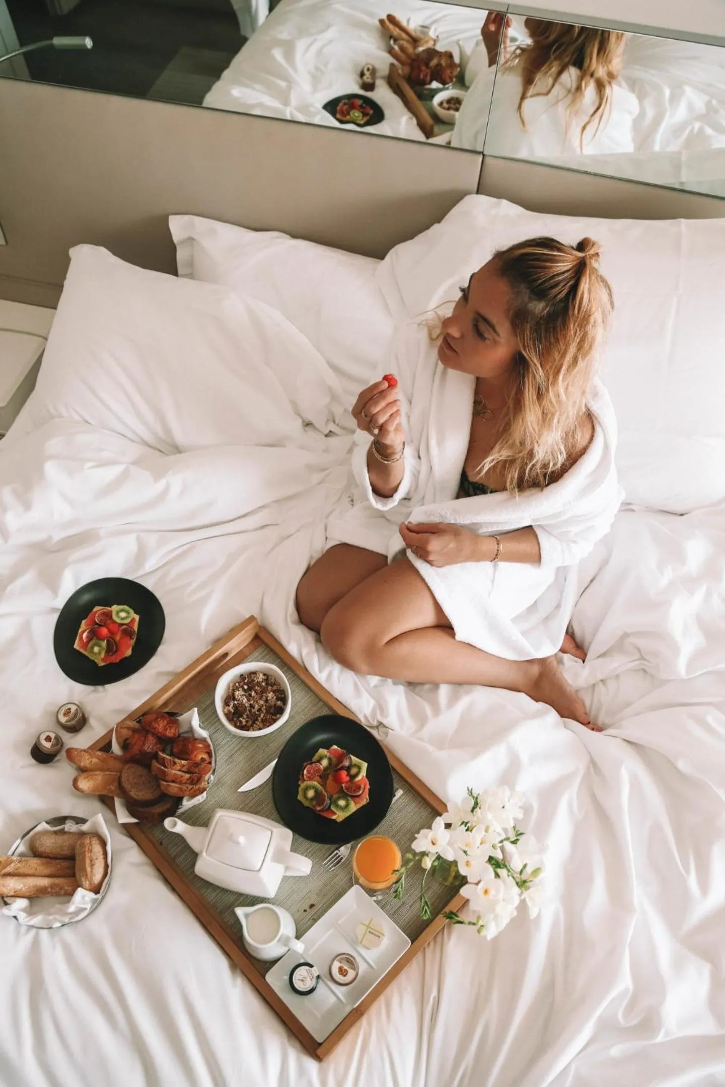 Breakfast, Bed in Sofitel Golfe d'Ajaccio Thalassa Sea & Spa
