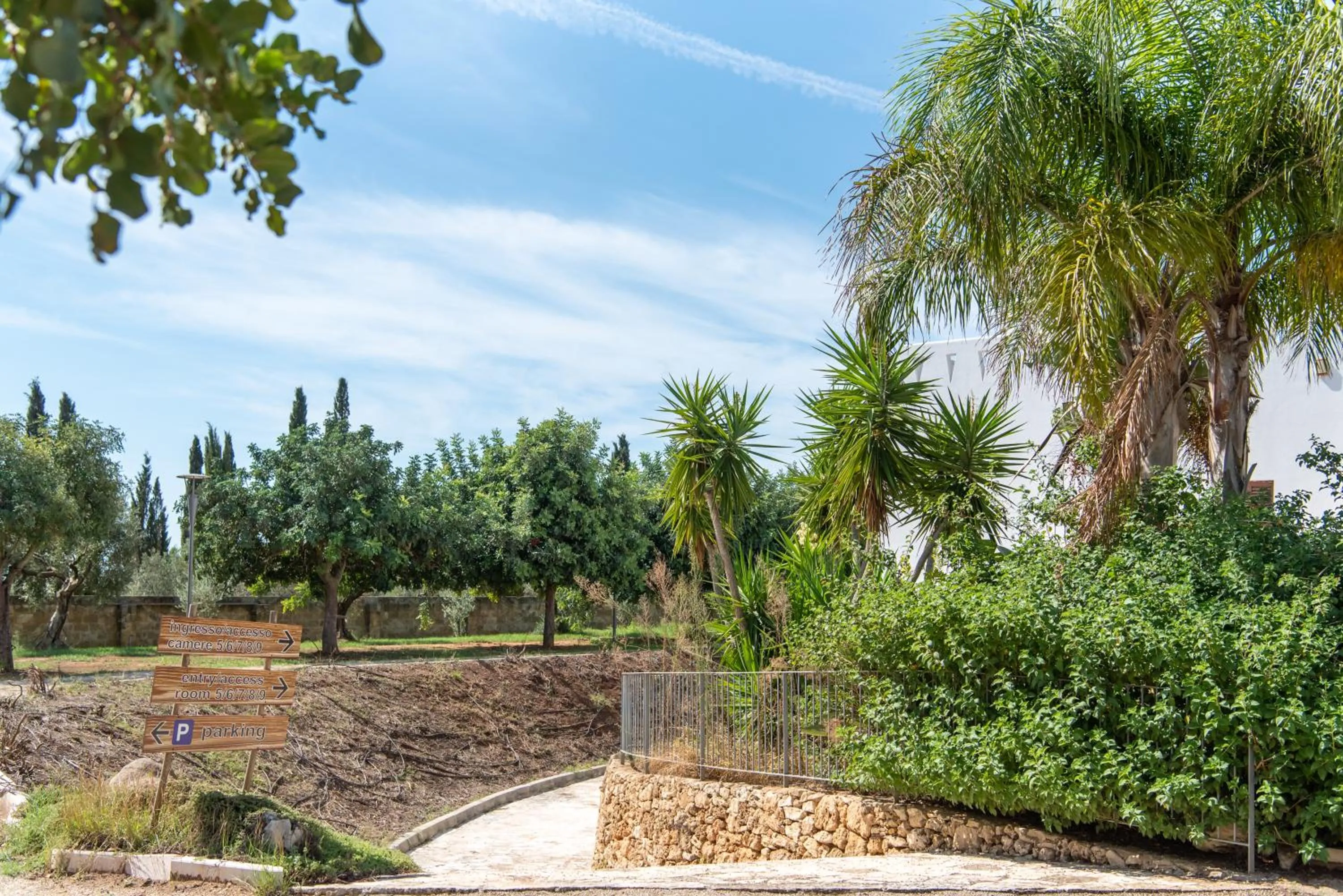 Garden view in B&B Tenuta Barone