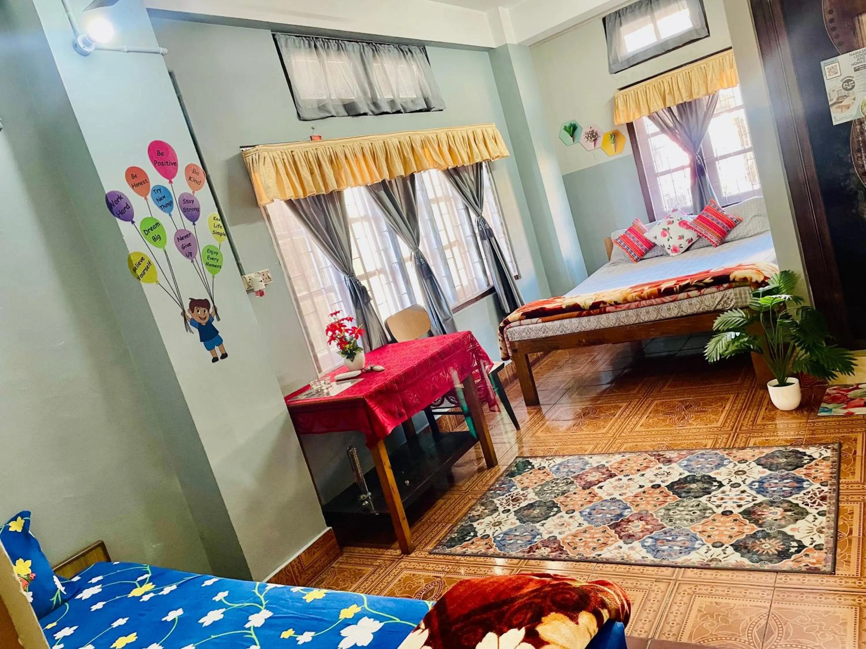 Bed in Namaskar Lodge and Homestay