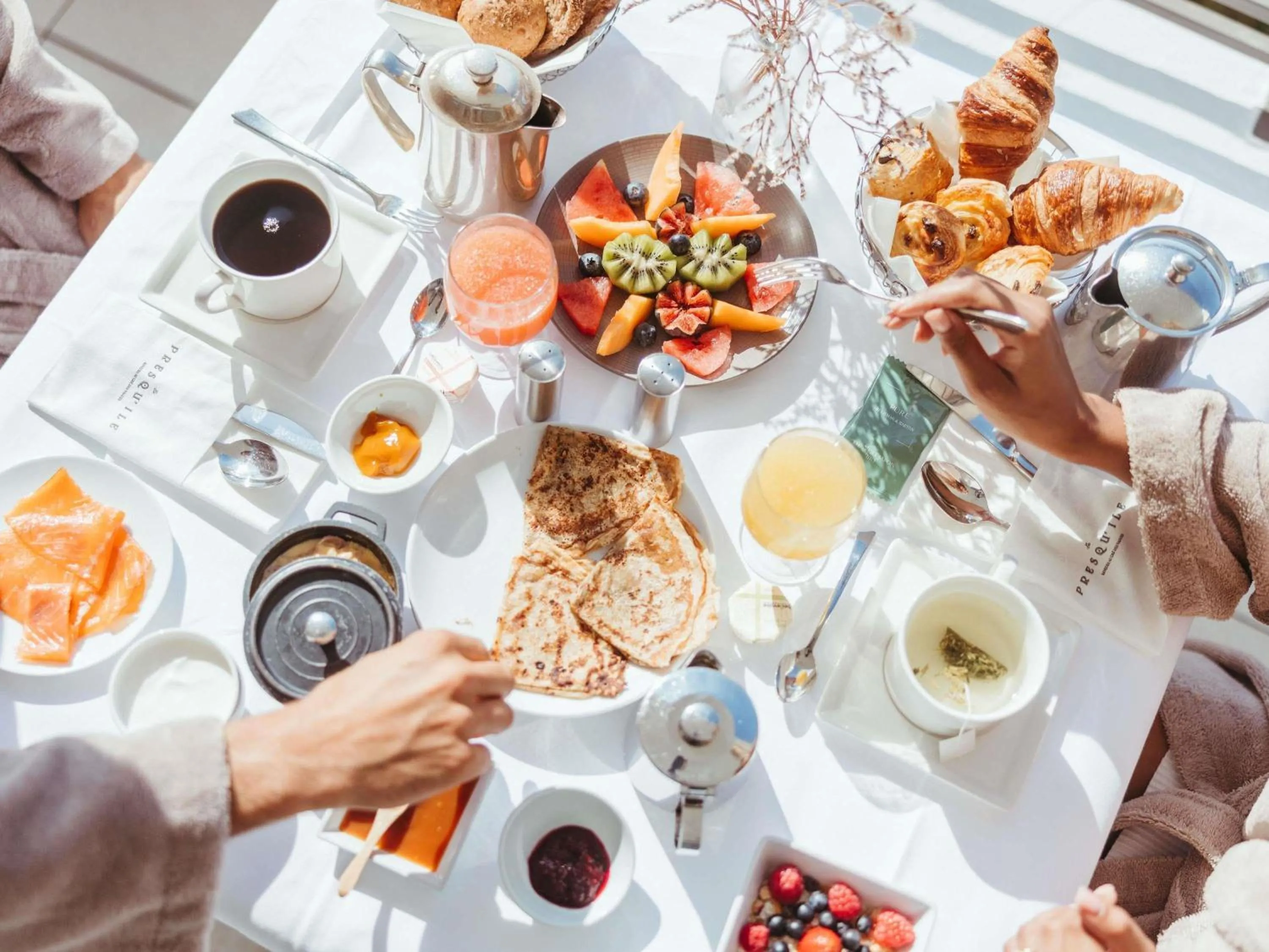 Breakfast in Sofitel Quiberon Thalassa sea & spa