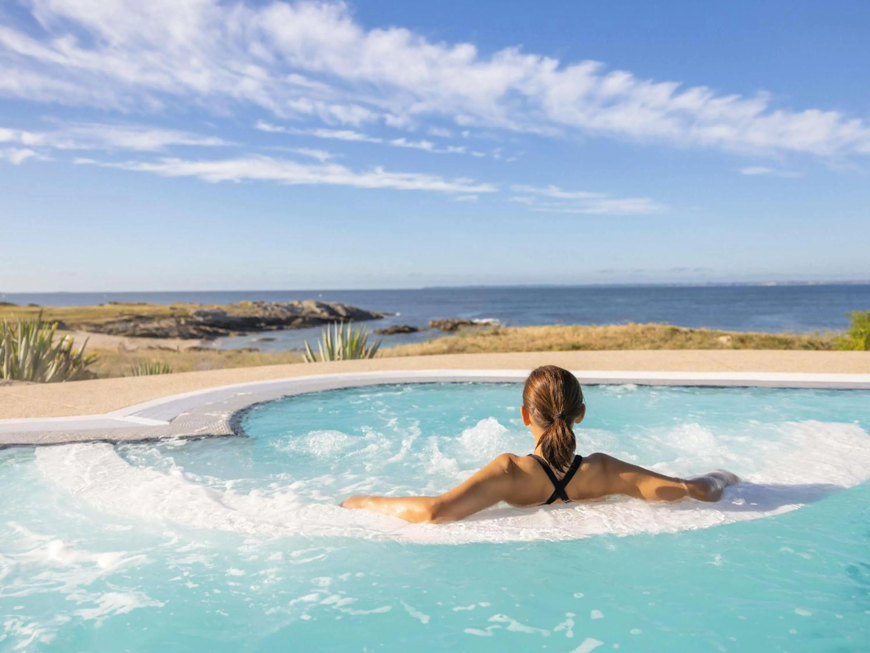 Pool view in Sofitel Quiberon Thalassa sea & spa