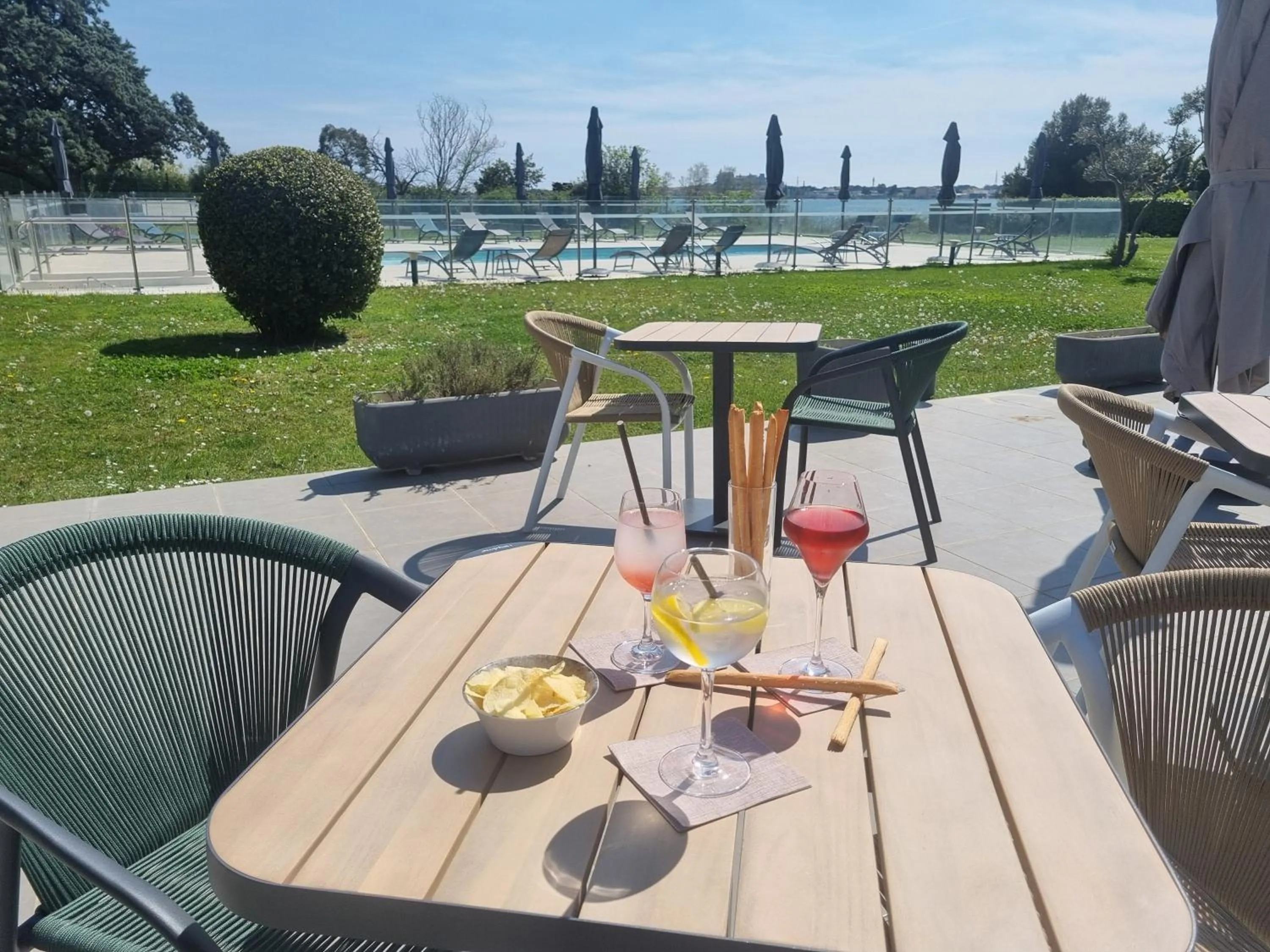 Balcony/Terrace in Ariane Hôtel Fos sur Mer