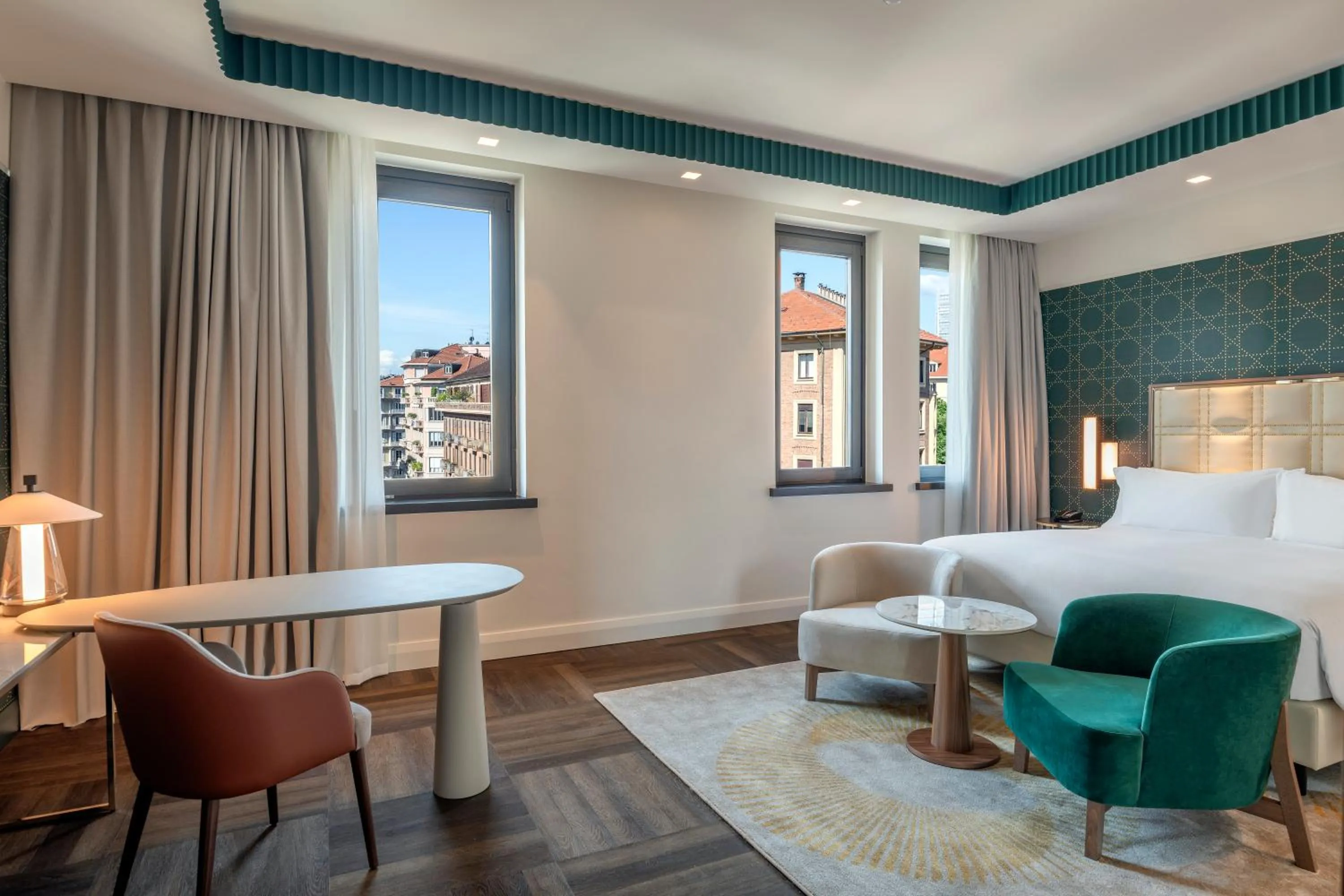 Bedroom, Bed in Hilton Turin Centre