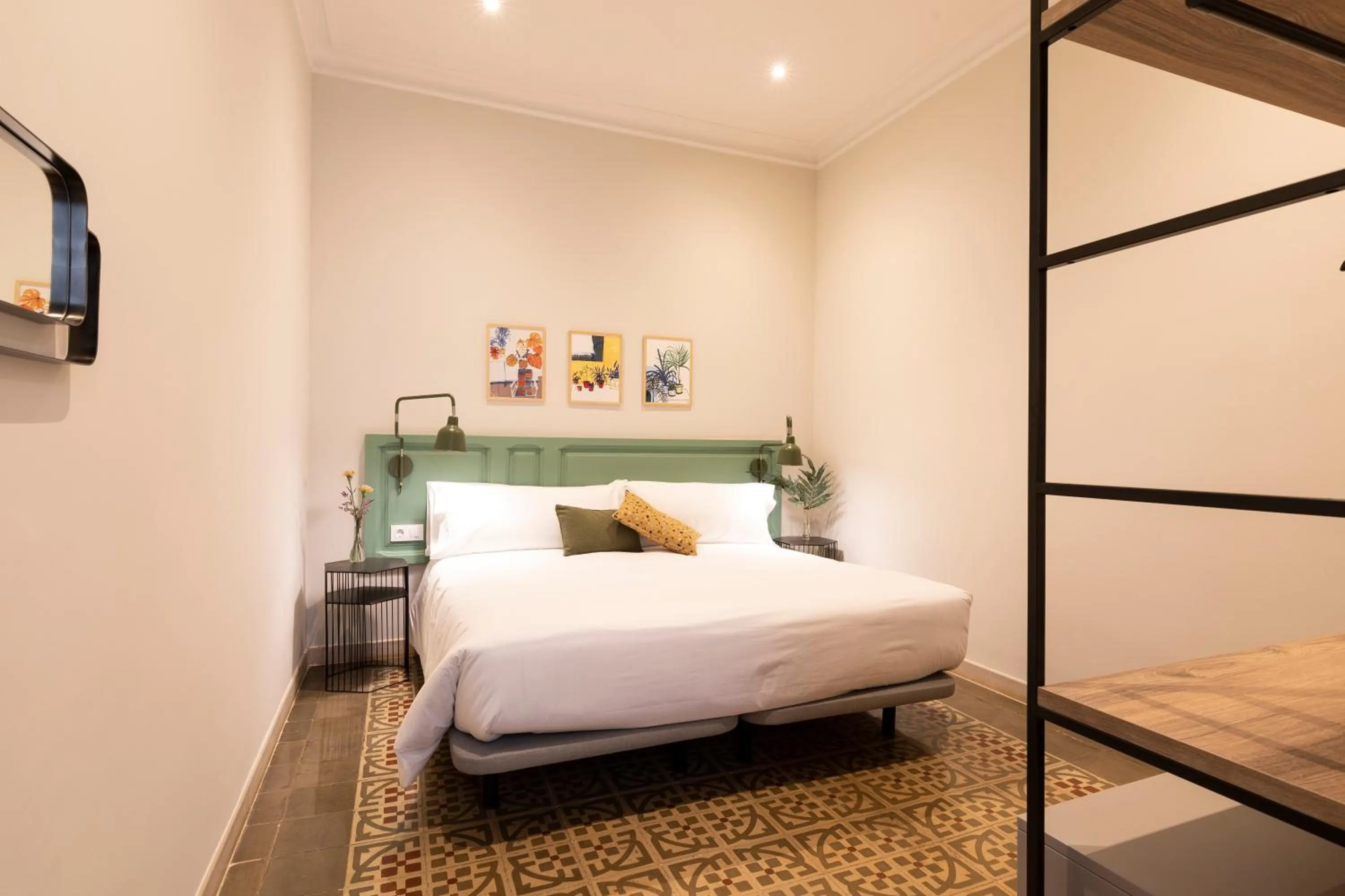 Bed in Aspasios Gracia Apartments