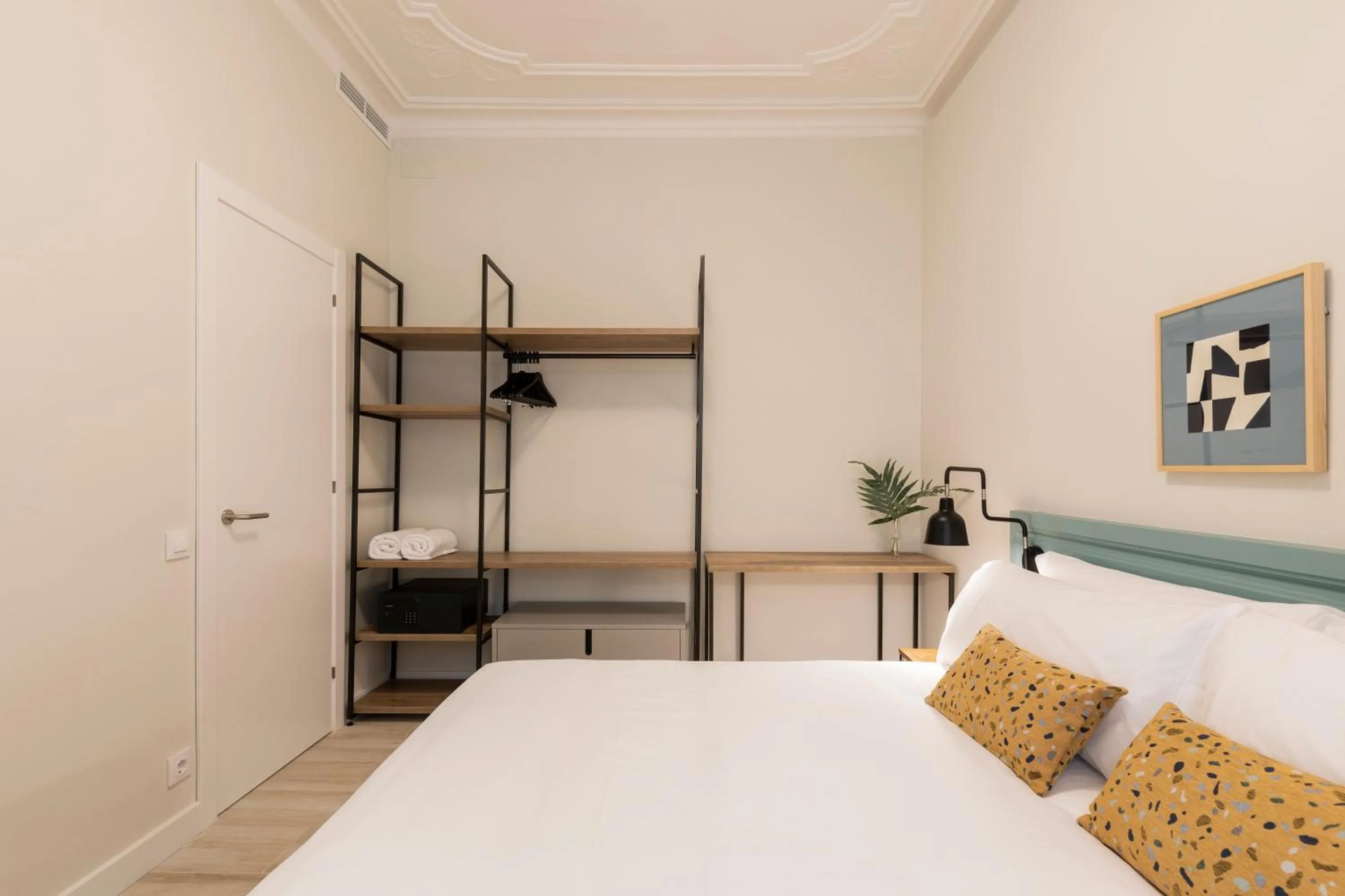 Bed in Aspasios Gracia Apartments