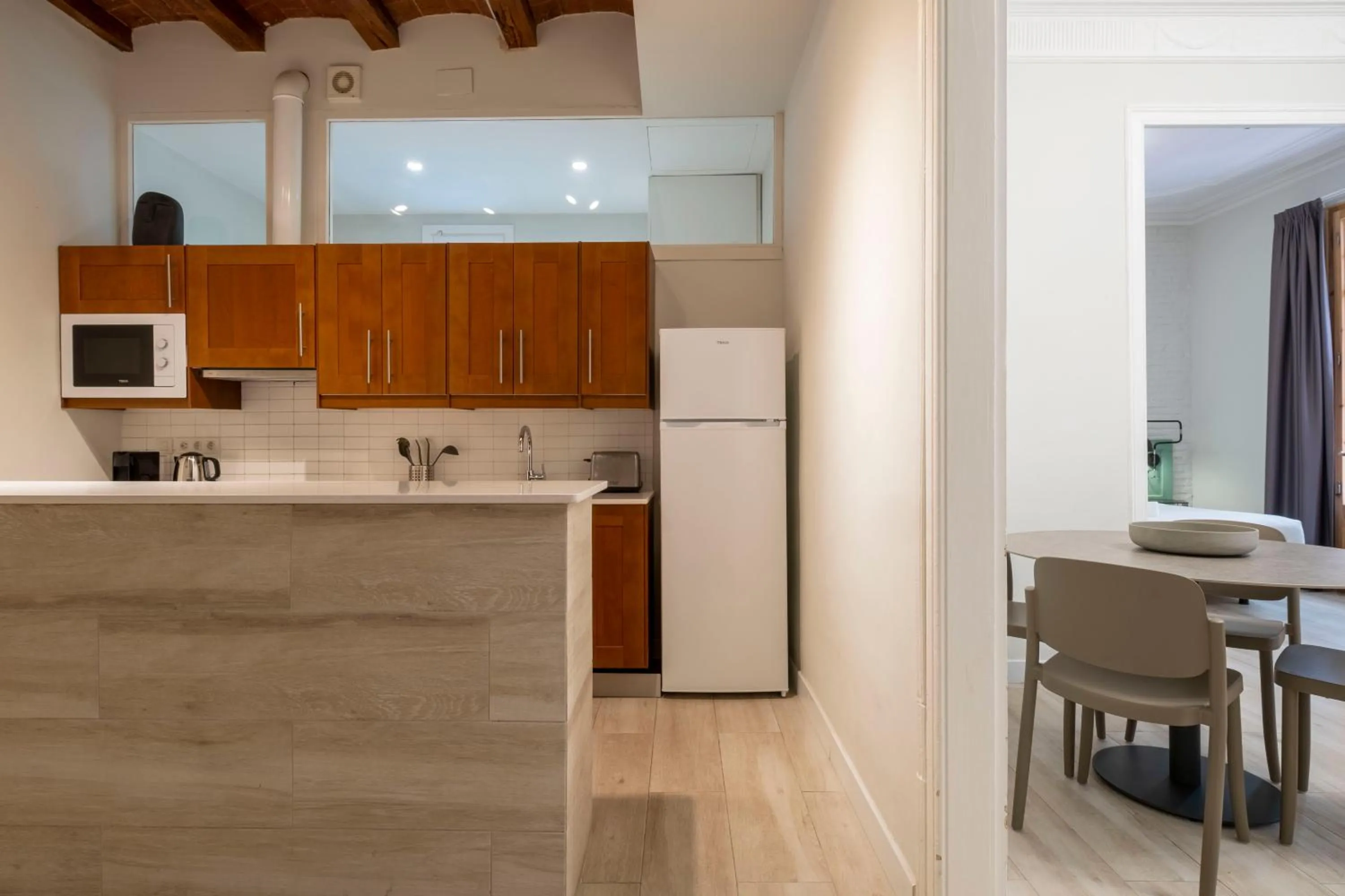 Kitchen or kitchenette in Aspasios Gracia Apartments