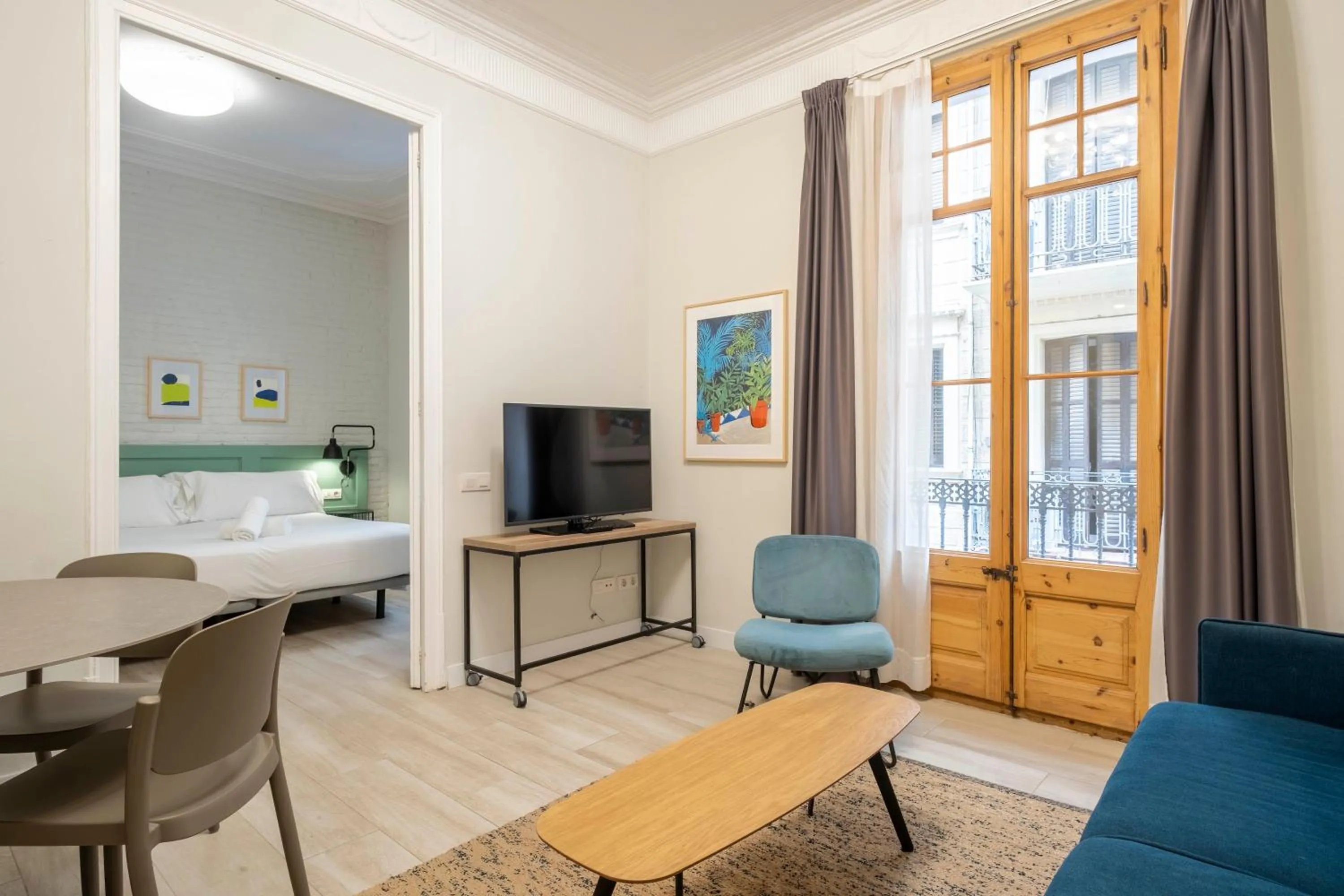 Living room in Aspasios Gracia Apartments