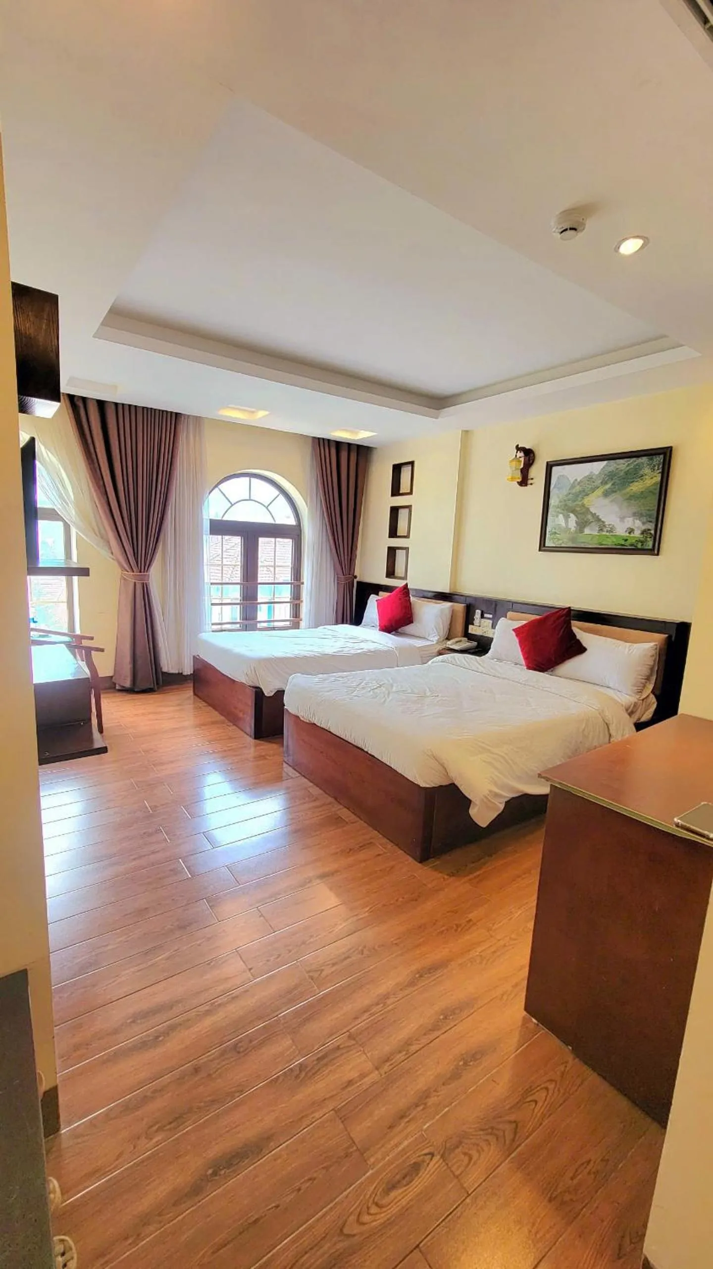 Bed in Sapphire Sapa Hotel