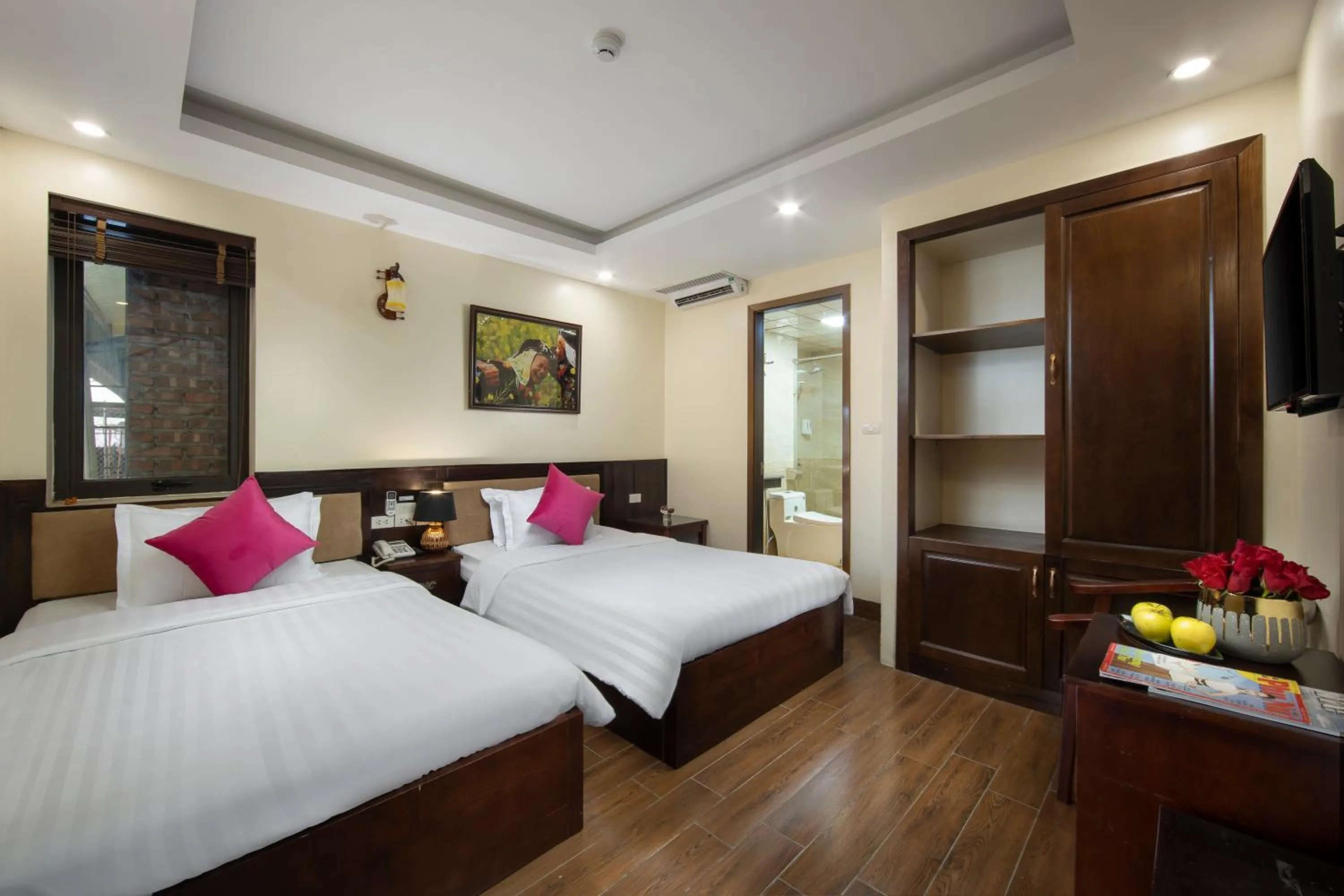 Bed in Sapphire Sapa Hotel