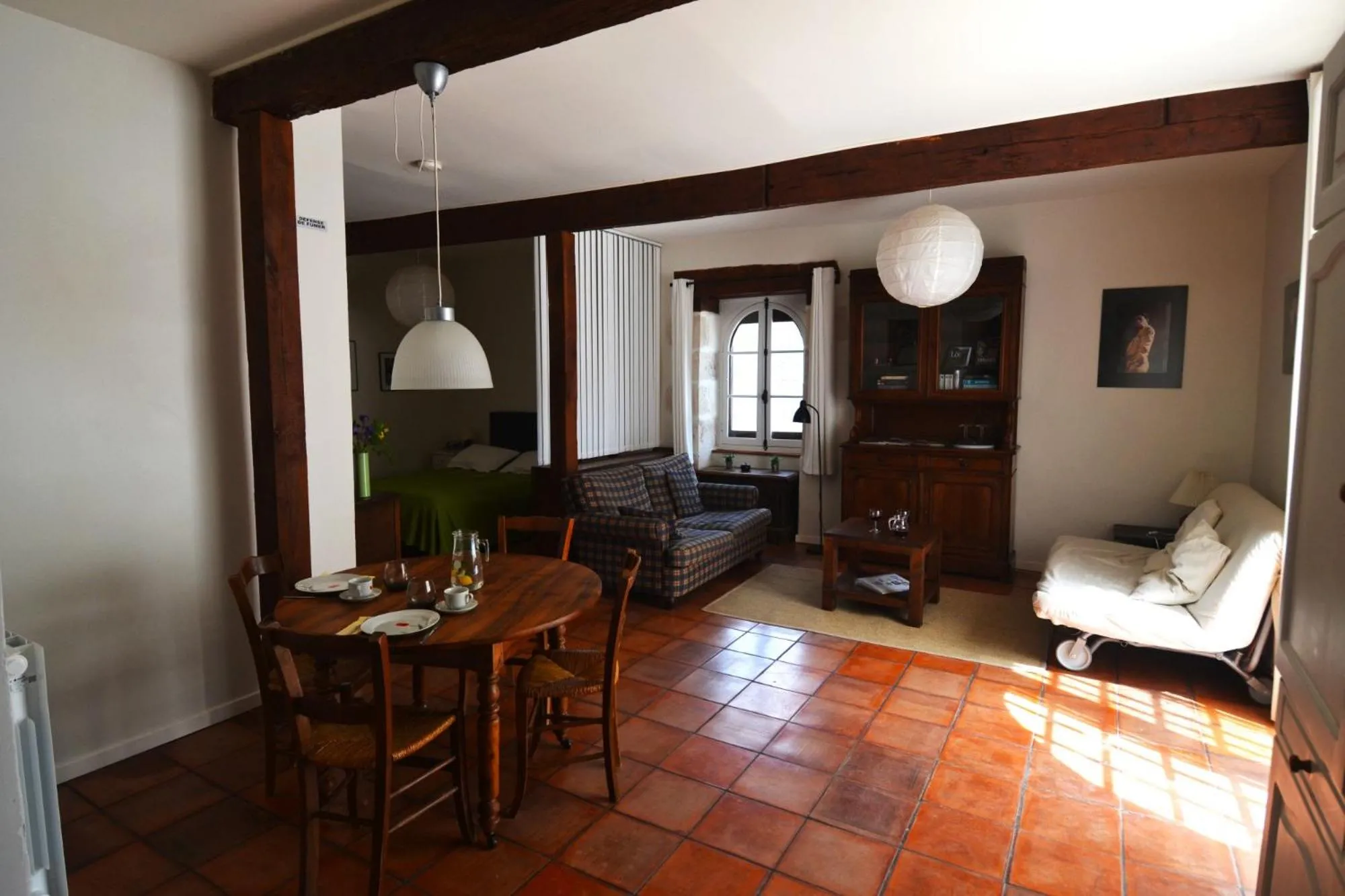Seating area in Le Manoir