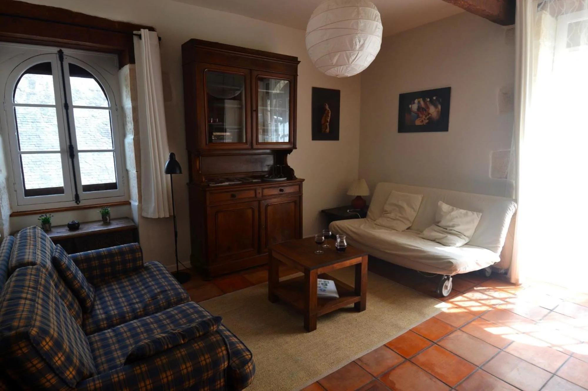 Seating area in Le Manoir