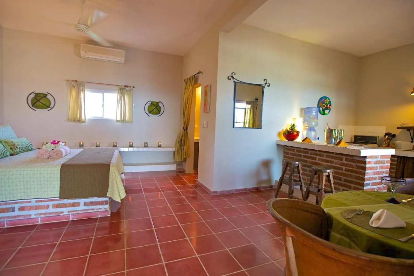 Kitchen or kitchenette in Hotel La Quinta del Sol