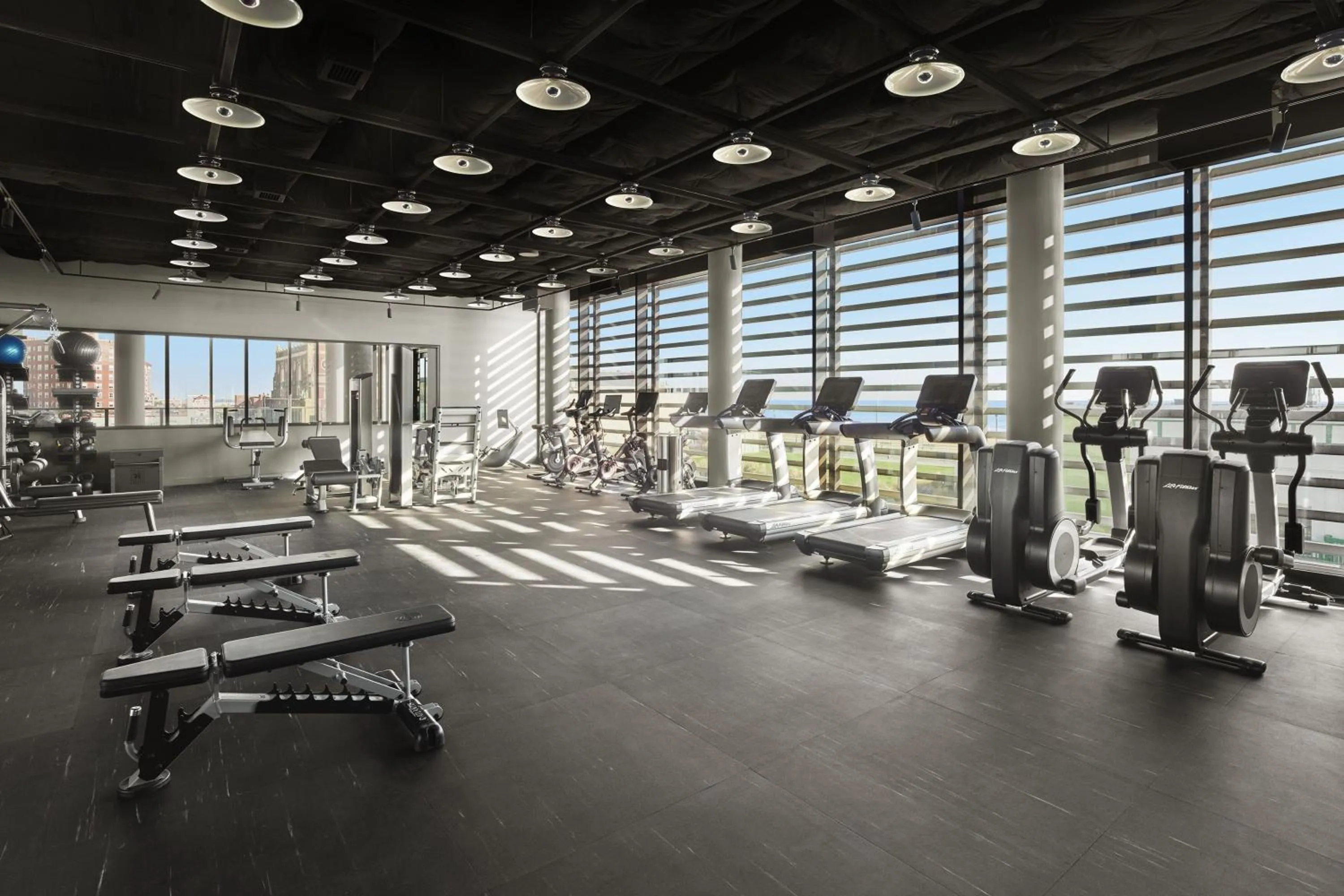 Fitness centre/facilities in Asbury Ocean Club Hotel