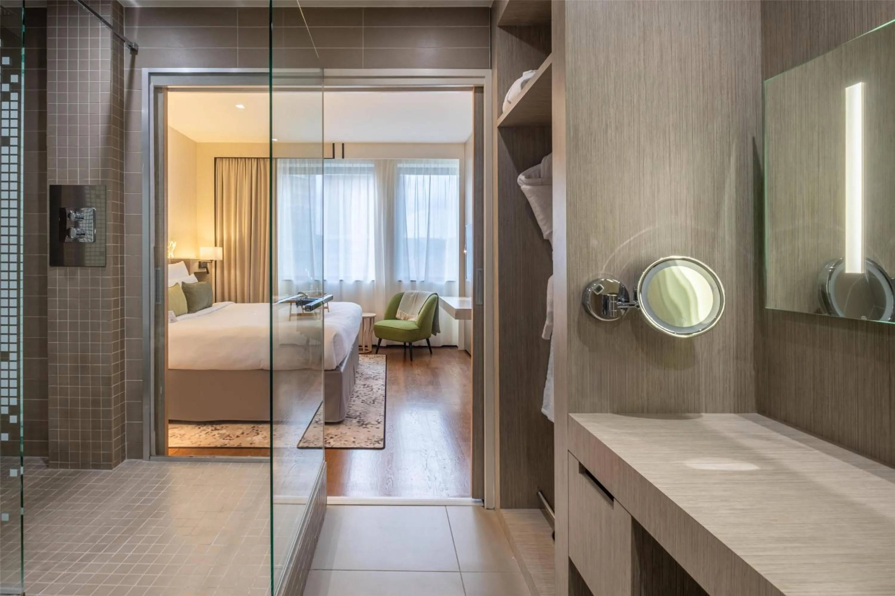 Bathroom, Bed in FirstName Toulouse, part of JdV by Hyatt