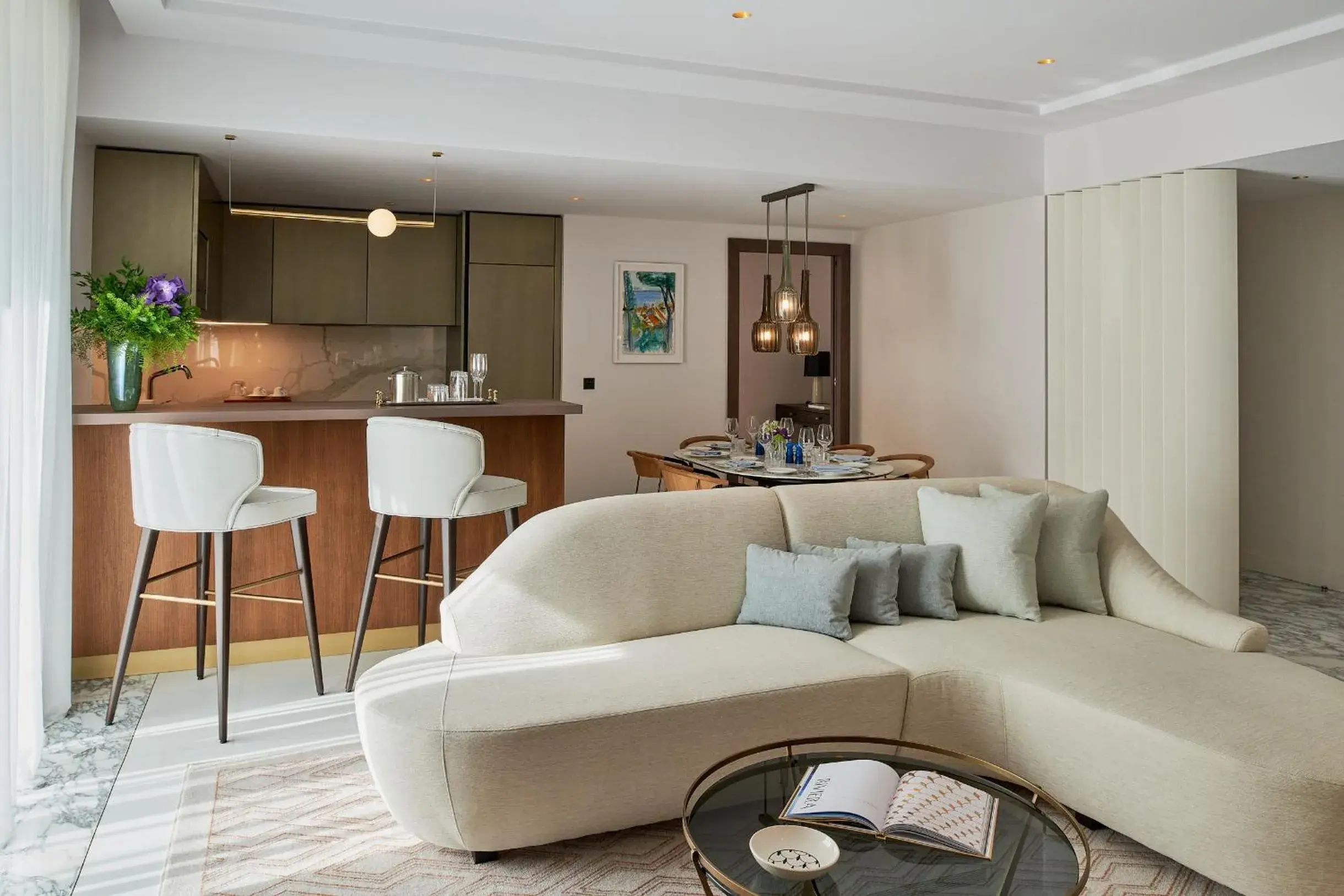 Living room in Carlton Cannes, a Regent Hotel Living room in Carlton Cannes, a Regent Hotel