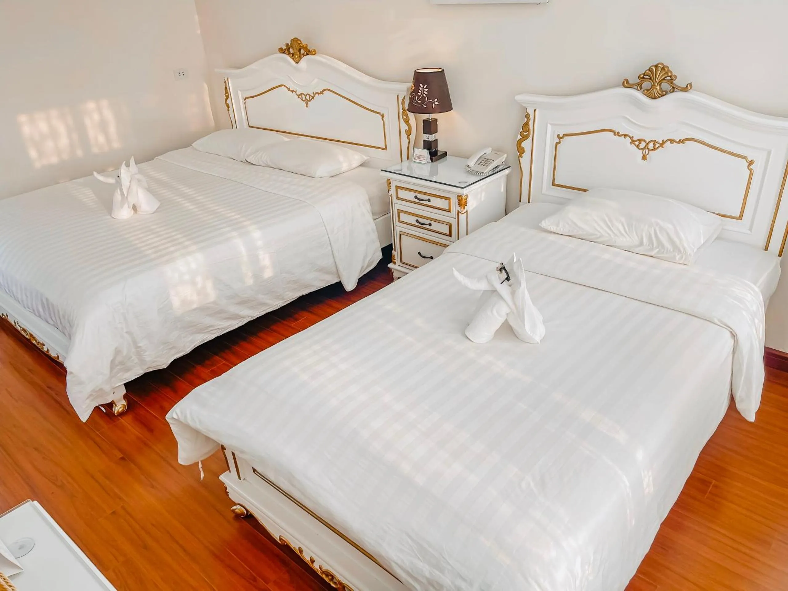 Bed in White Hotel
