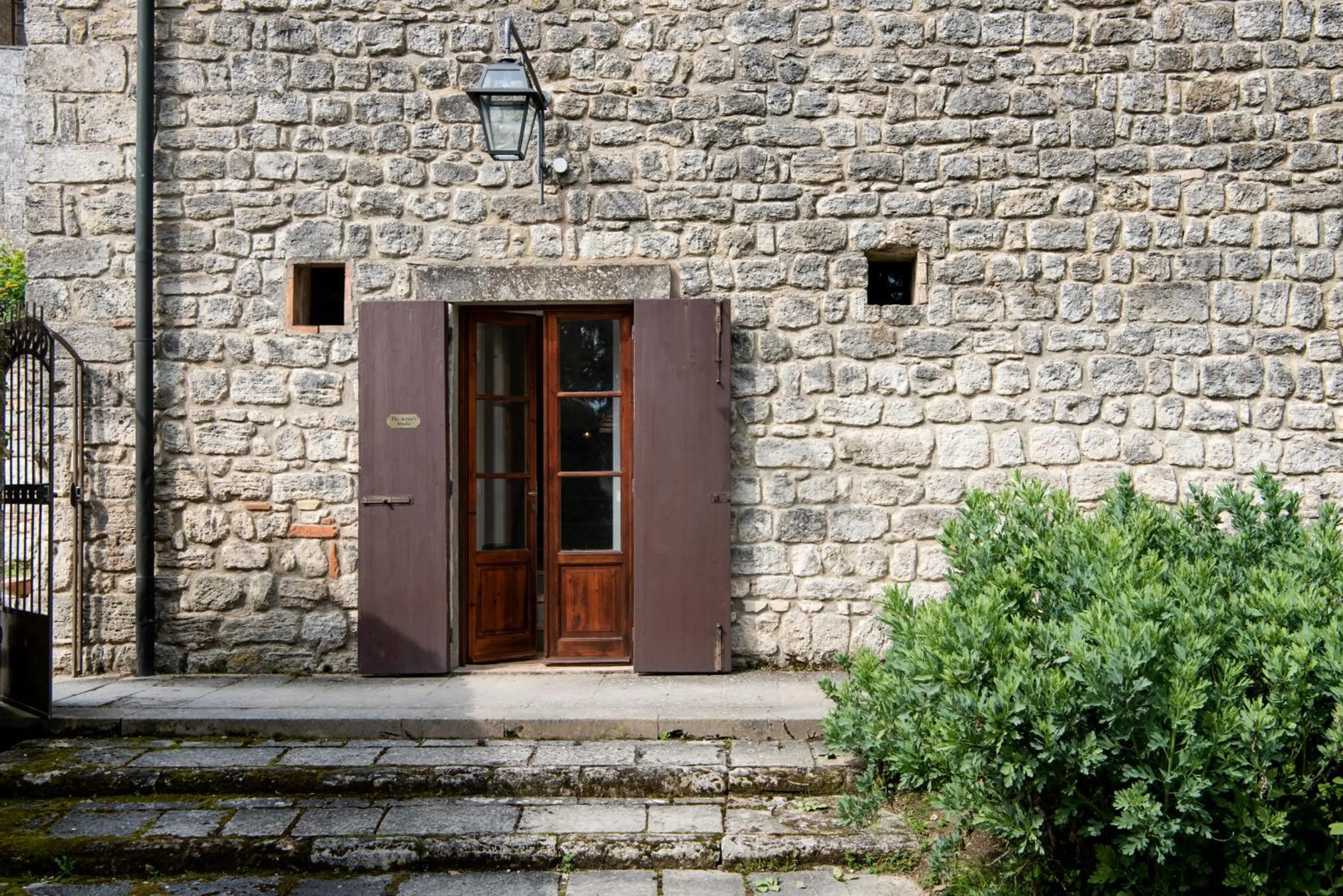 Facade/entrance in Borgo Pignano Tuscany