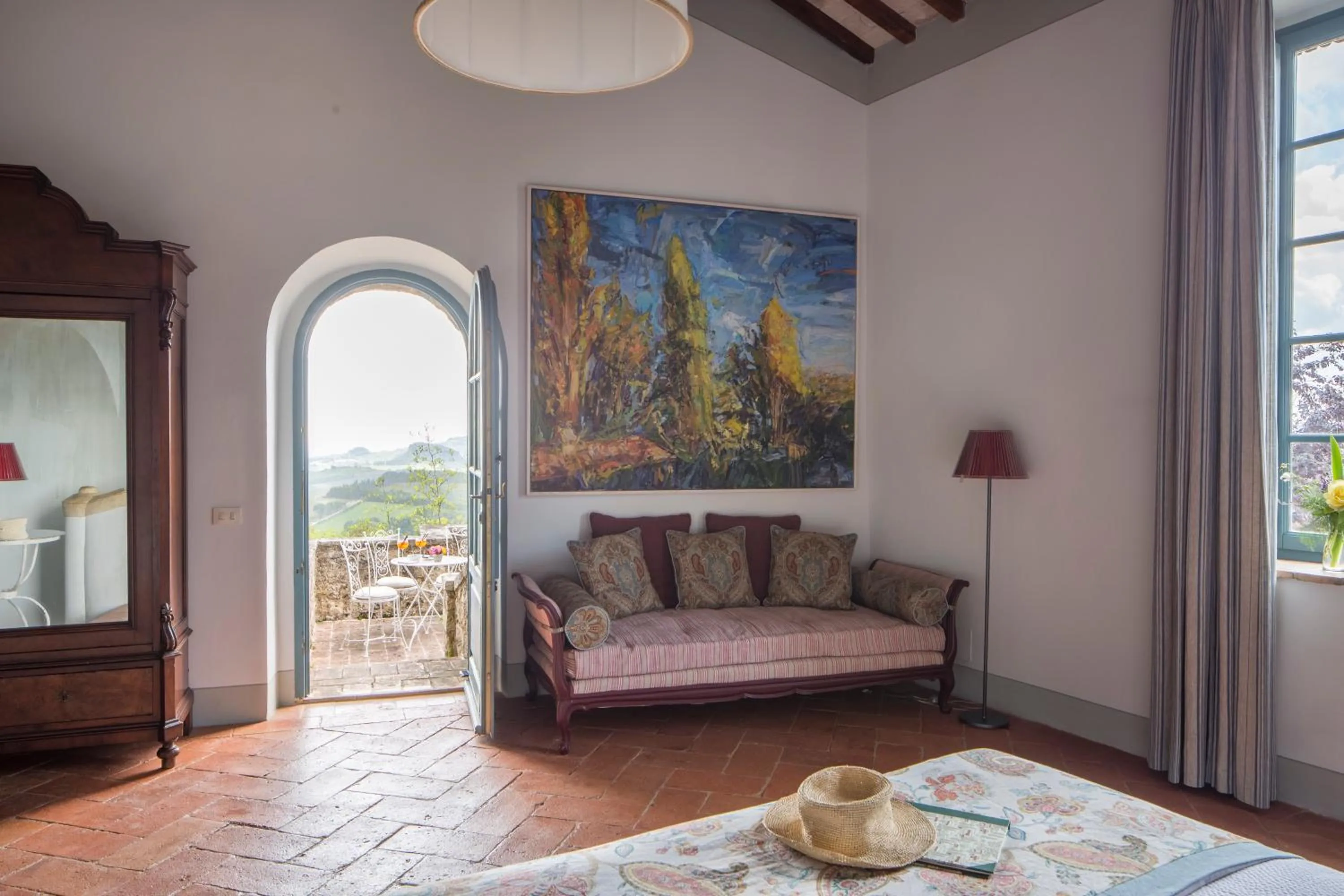 Natural landscape in Borgo Pignano Tuscany