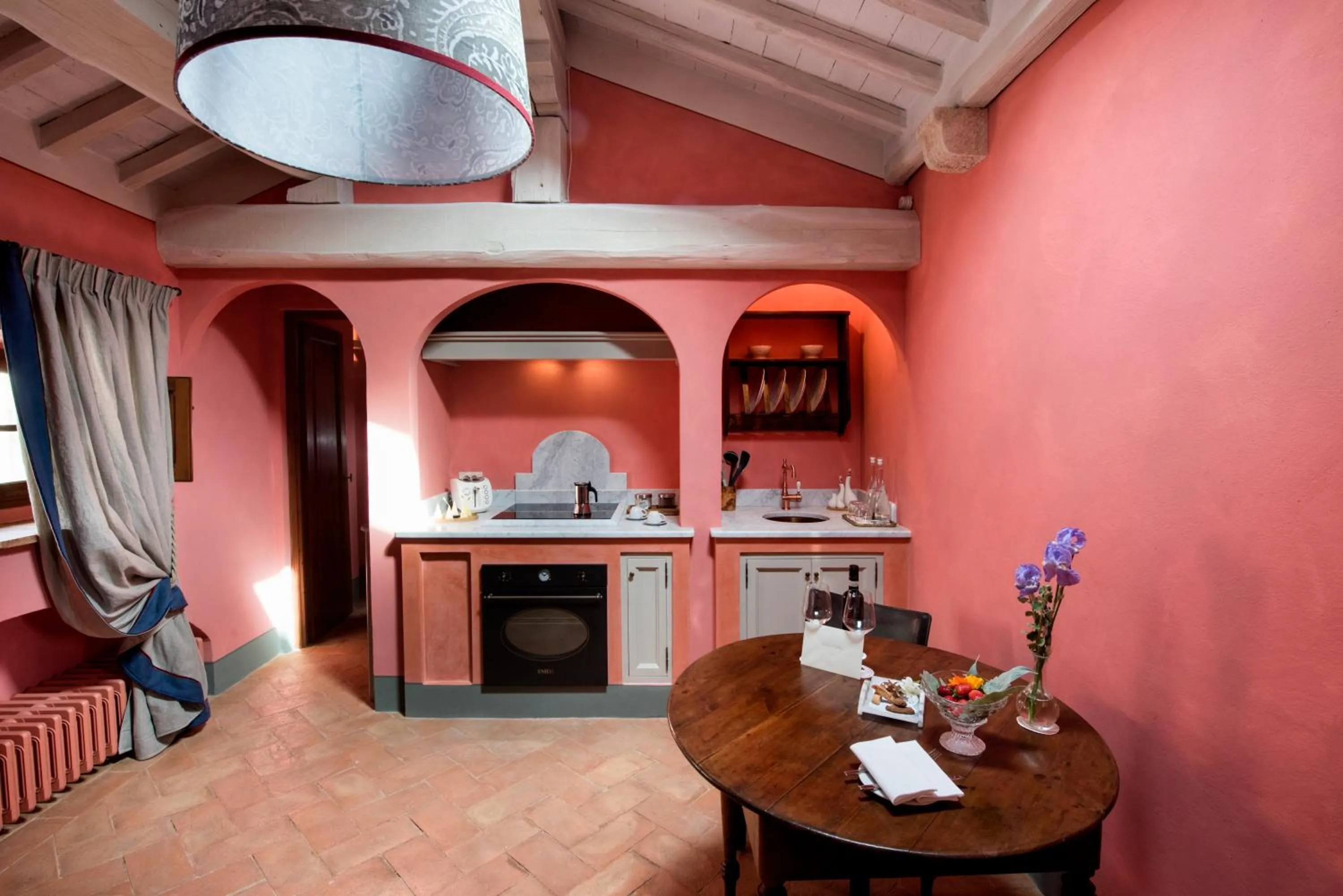 Kitchen or kitchenette in Borgo Pignano Tuscany
