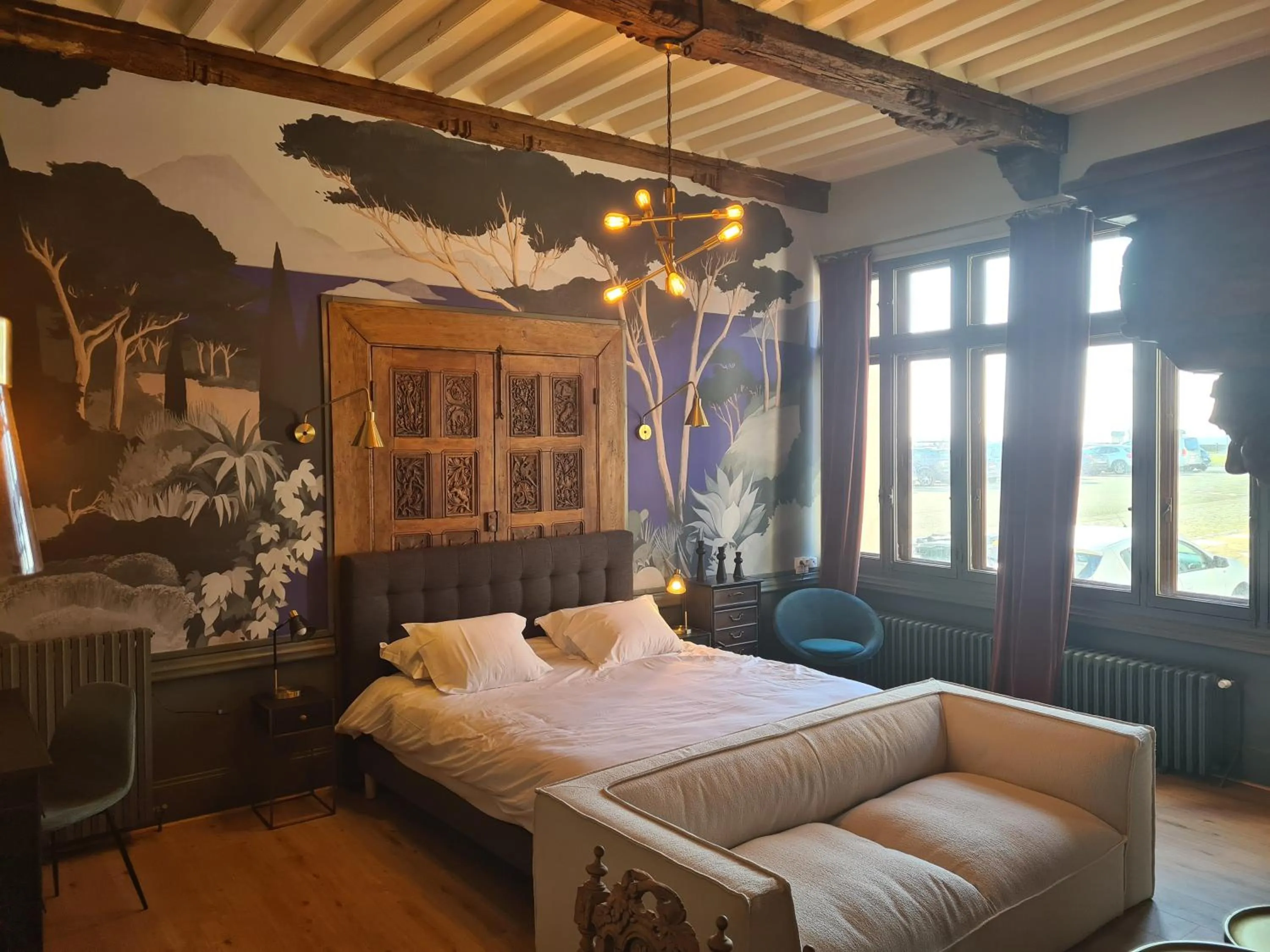 Bed in The Originals Boutique, Hôtel La Villa Marine, Le Tréport