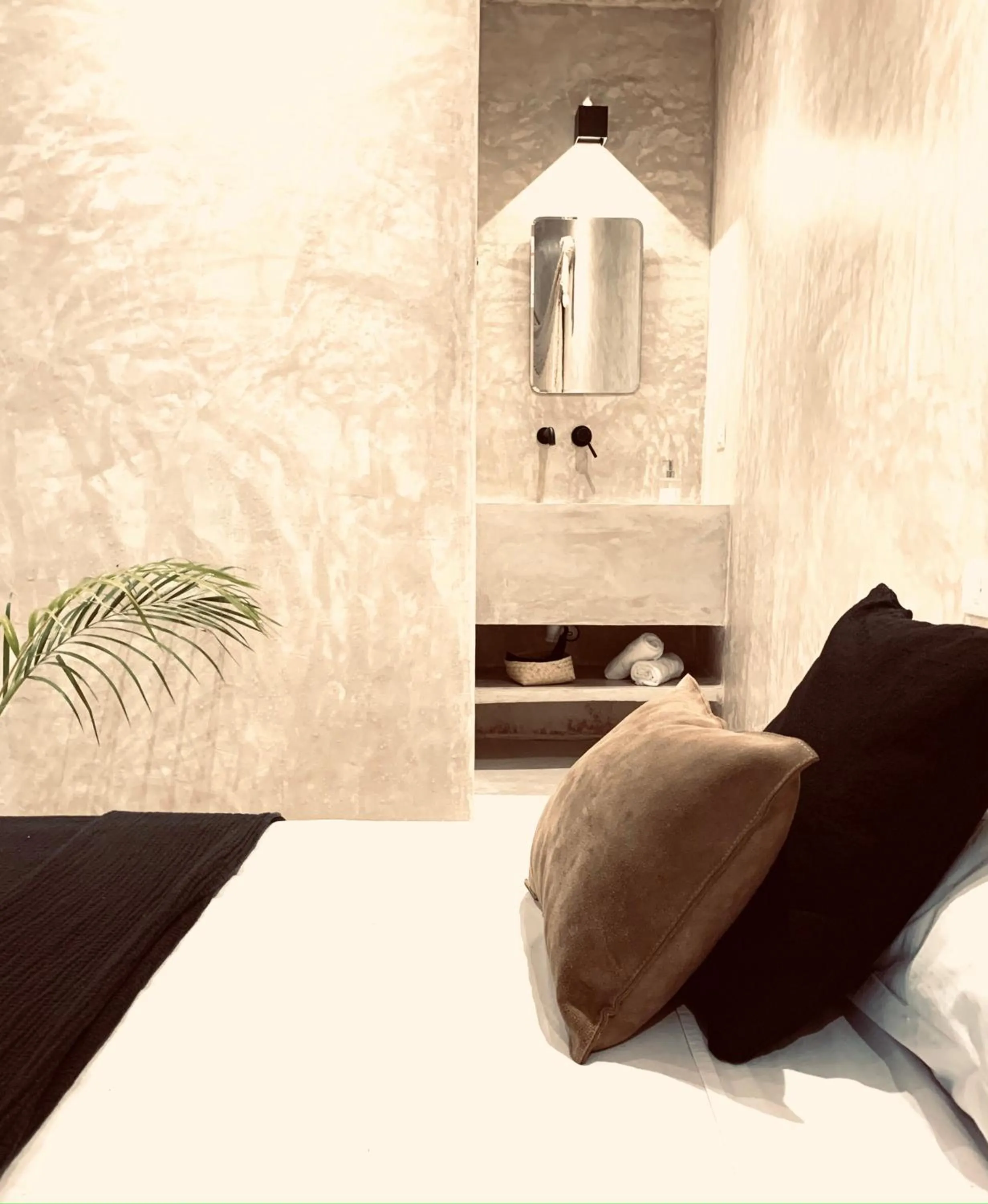 Bed in Apartments & Suites MADRE Holbox Self-Check IN